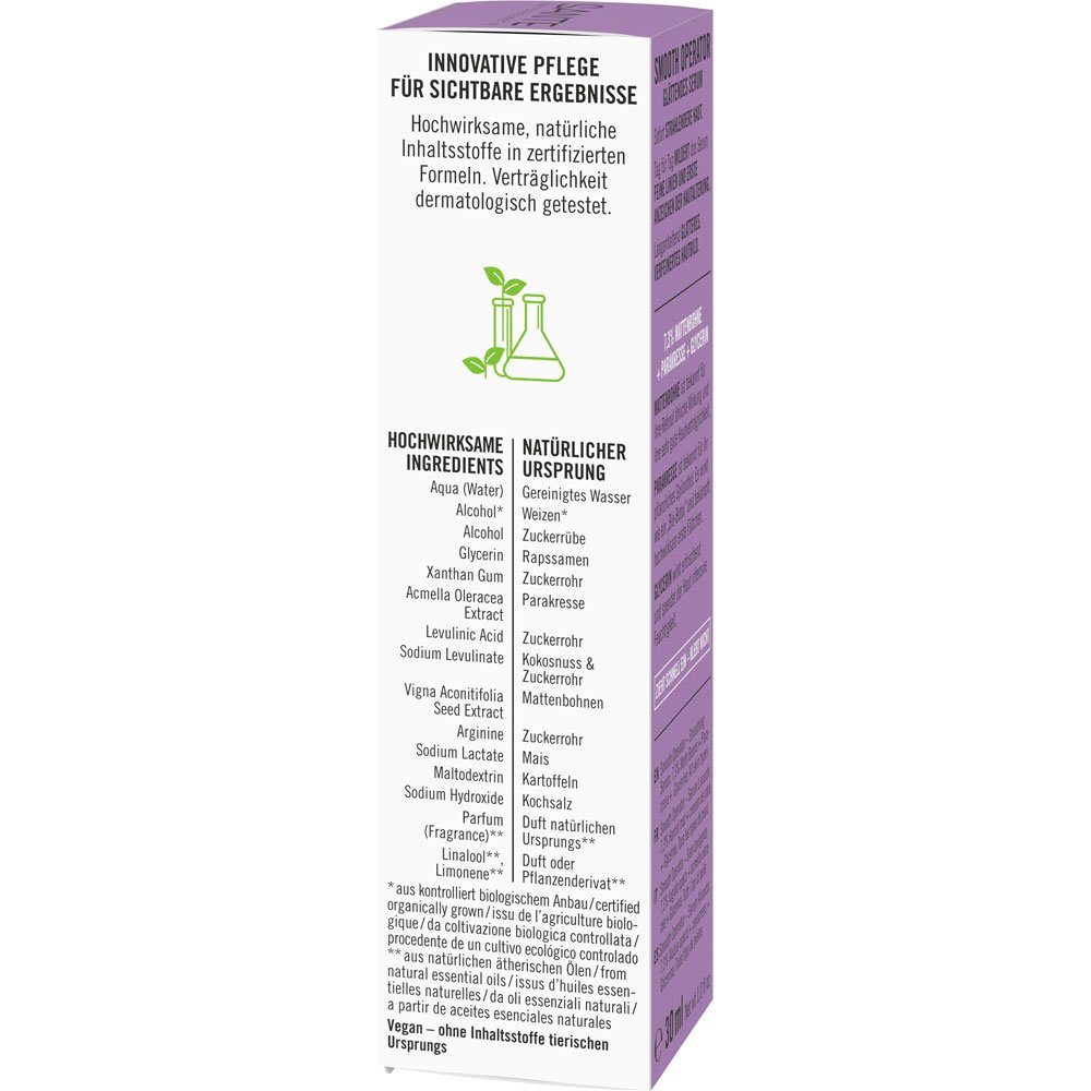 SANTE Gesichtspflege Smooth Operator Glättendes Serum Mattenbohne Parakresse Glycerin, 30 ml
