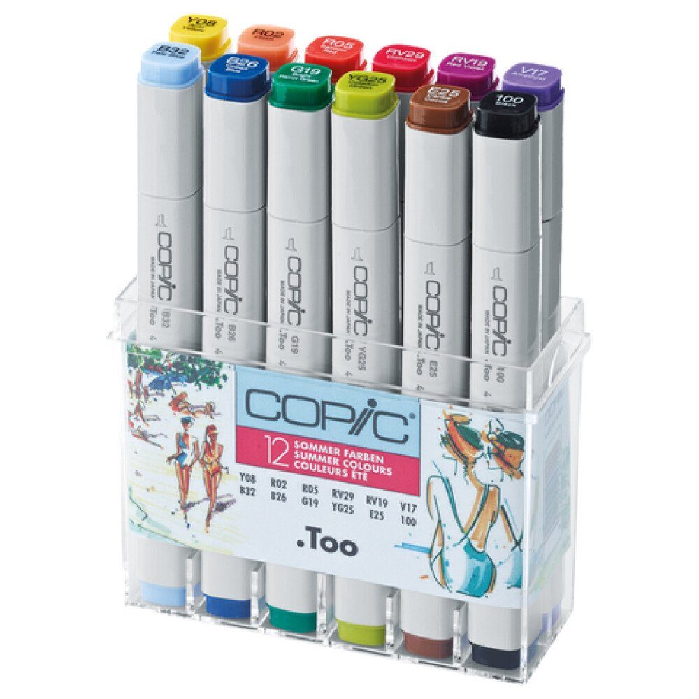 Marker Marker Set - Sommerfarben - 12 Stück