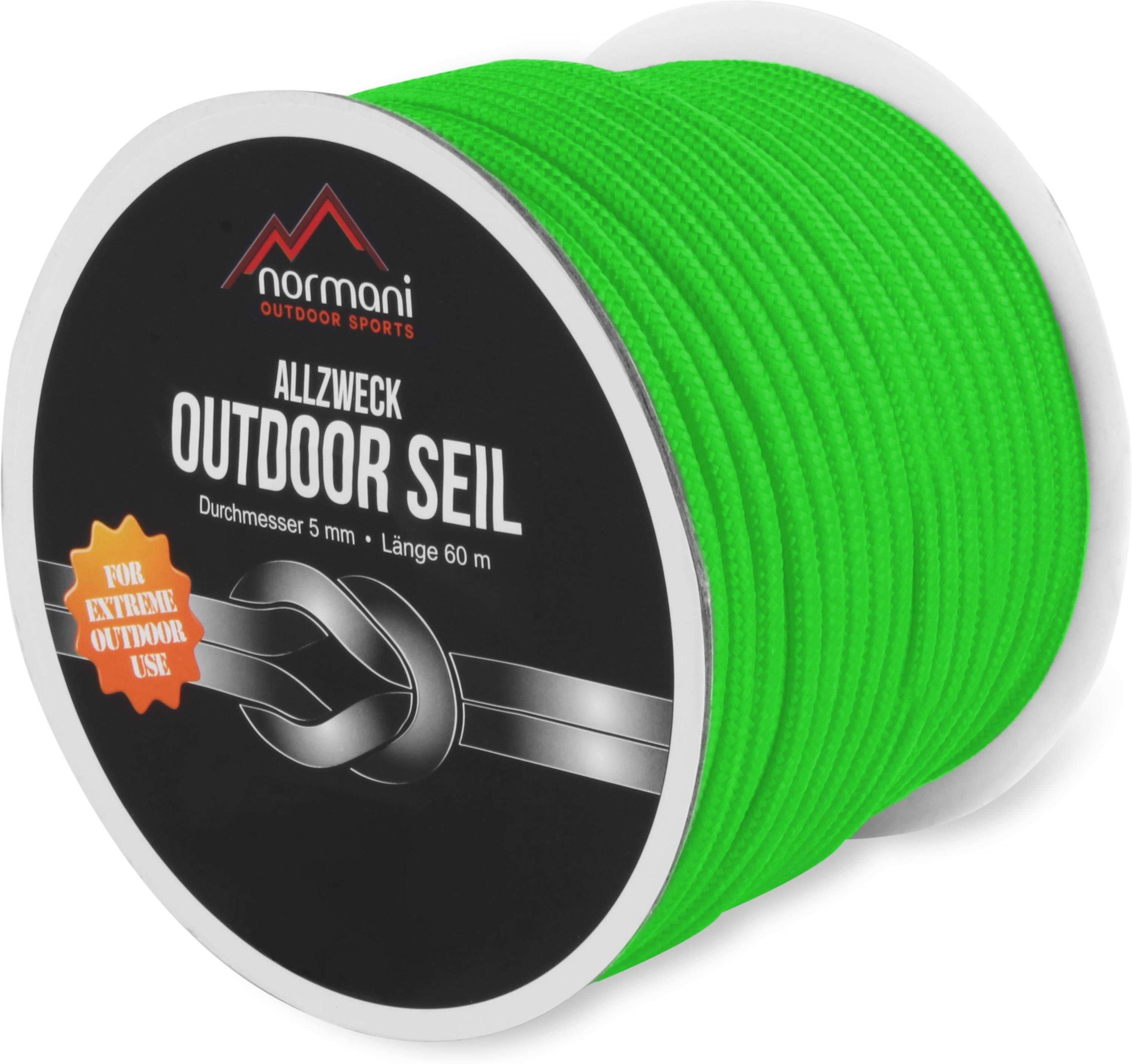 normani Allzweck-Outdoor-Seil 5 mm x 60 m Chetwynd Seil, Belastbar bis 250 Kg - Caravan, Zelt, Outdoor oder Boot