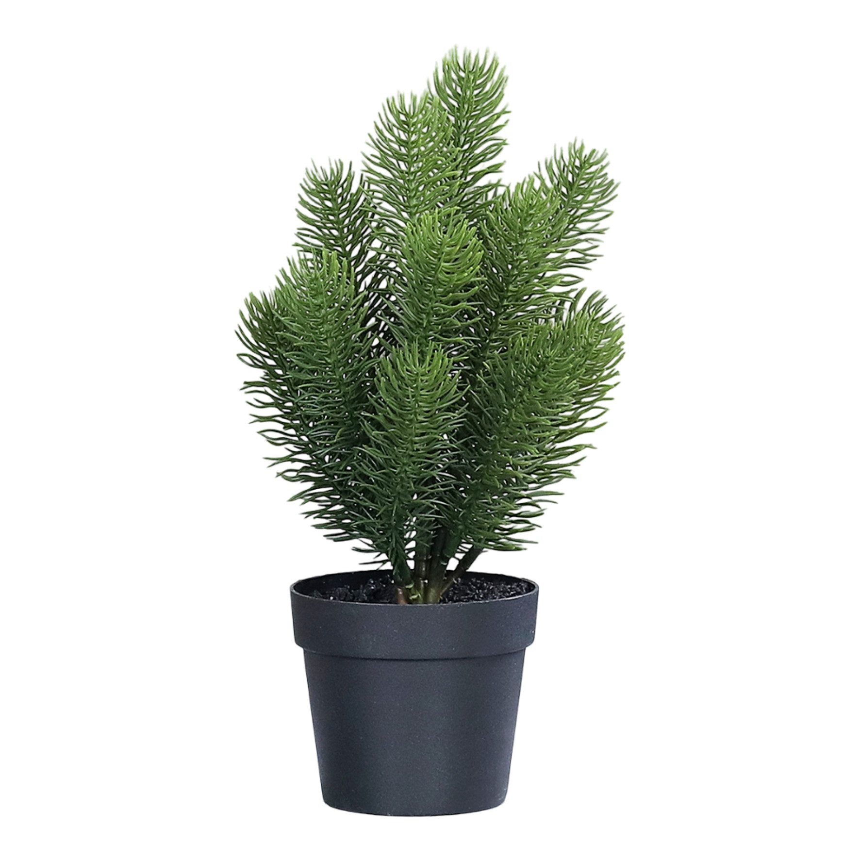 Kunstbaum Künstlicher Mini Tannenbaum Schwarzwald im Topf DP Kunststanne, Seidenblumen Roß, Höhe 26,00 cm, 100% PE Spritzguss