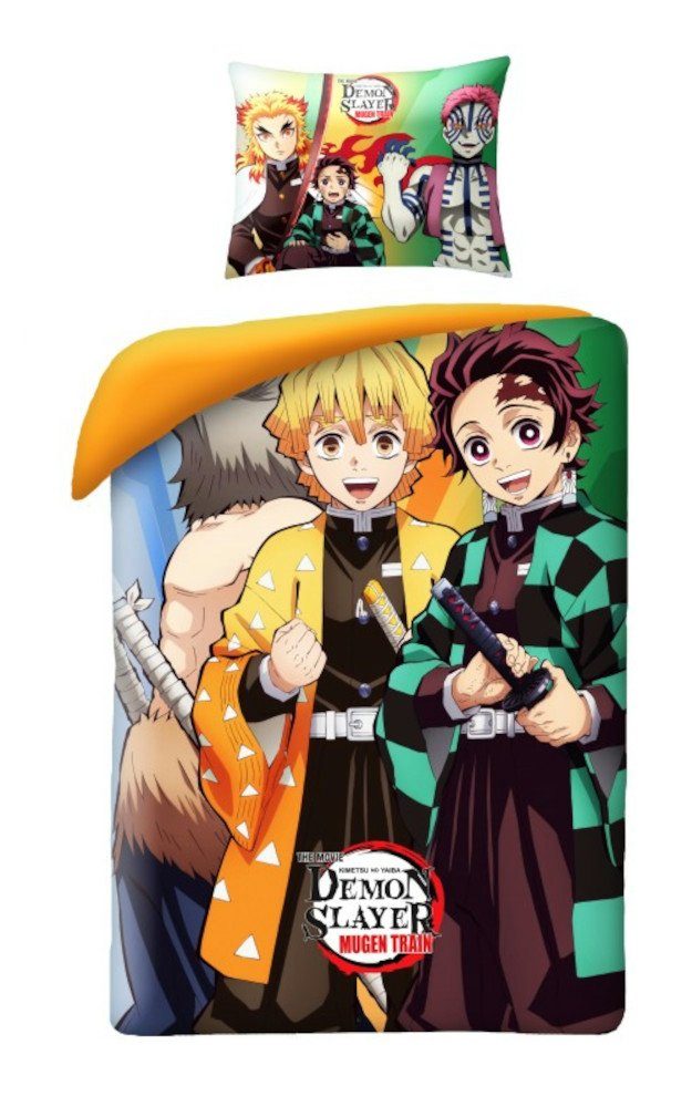 Halantex Bettwäsche Demon Slayer Bettwäsche 140 x 200 cm günstig online kaufen