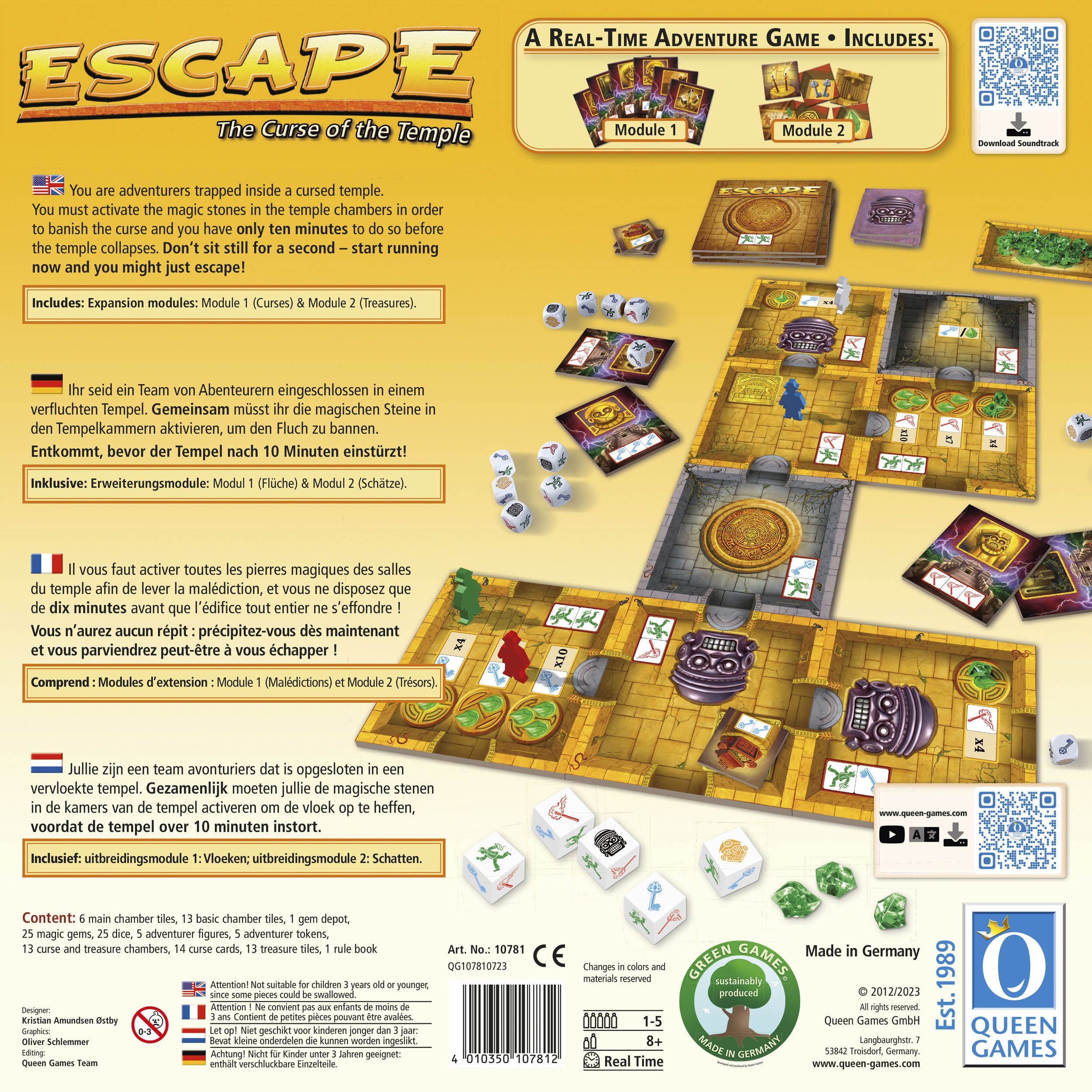 Queen Games Spiel Escape, Strategiespiel