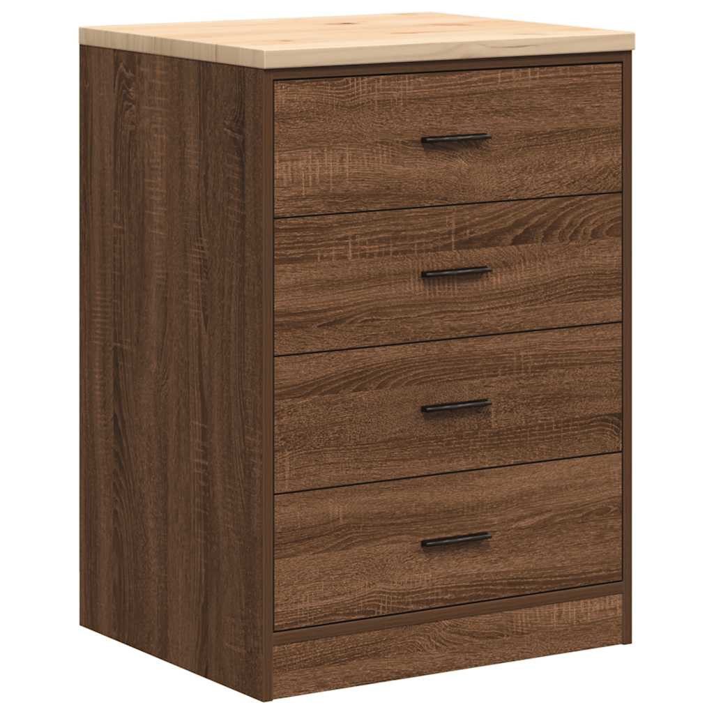 vidaXL Schrankmodule Garagen-Aufbewahrungsschrank 60x51x85 cm Massivholz günstig online kaufen