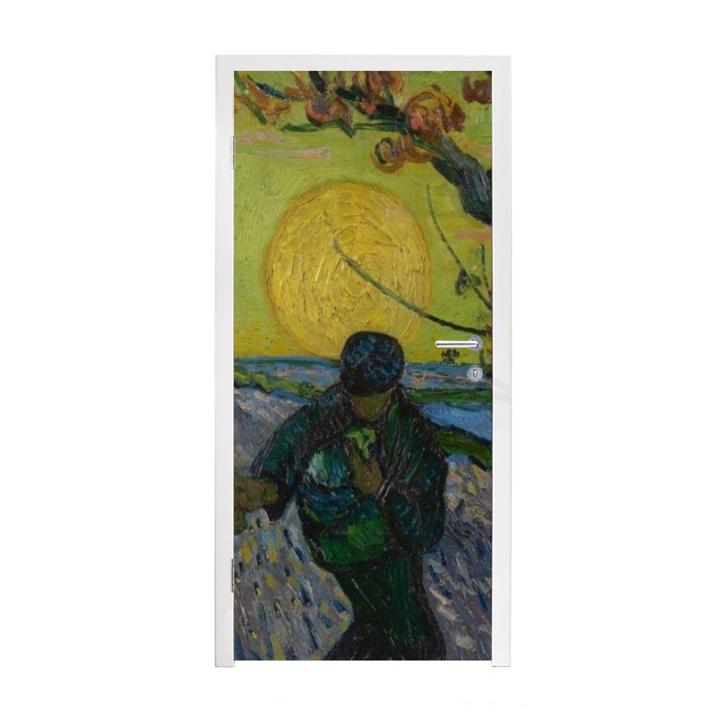 MuchoWow Türtapete Der Sämann - Vincent van Gogh, Matt, bedruckt, (1 St), Fototapete für Tür, Türaufkleber, 75x205 cm