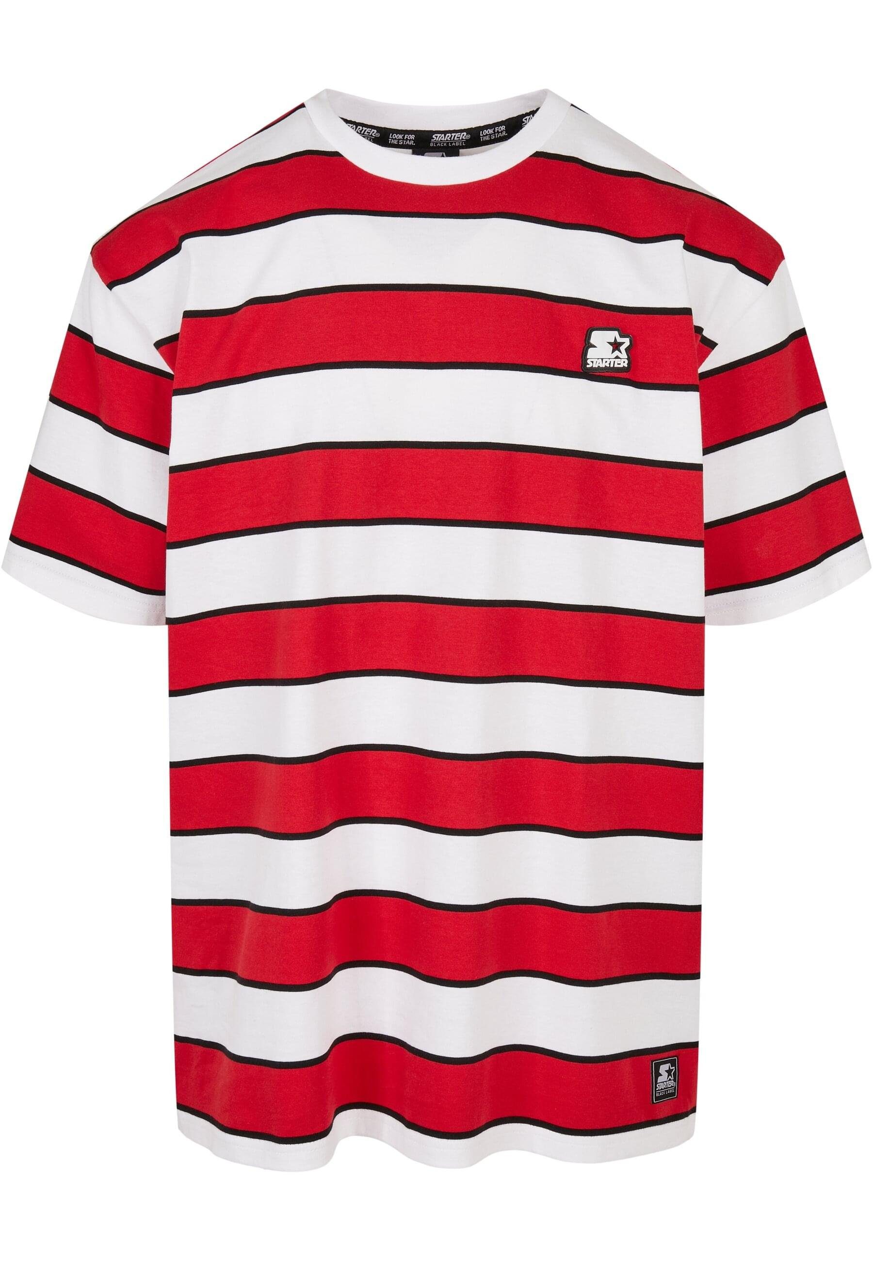 Starter (1-tlg) Tee Stripes Starter Block Herren cityred/white/black T-Shirt