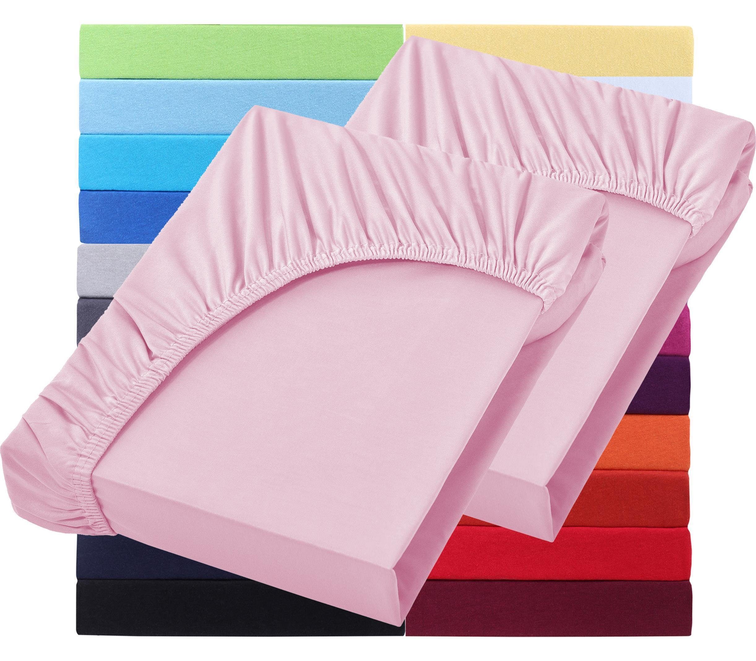 NatureMark Spannbettlaken 2er Pack Jersey Spannbettlaken, 100% Baumwolle, G günstig online kaufen