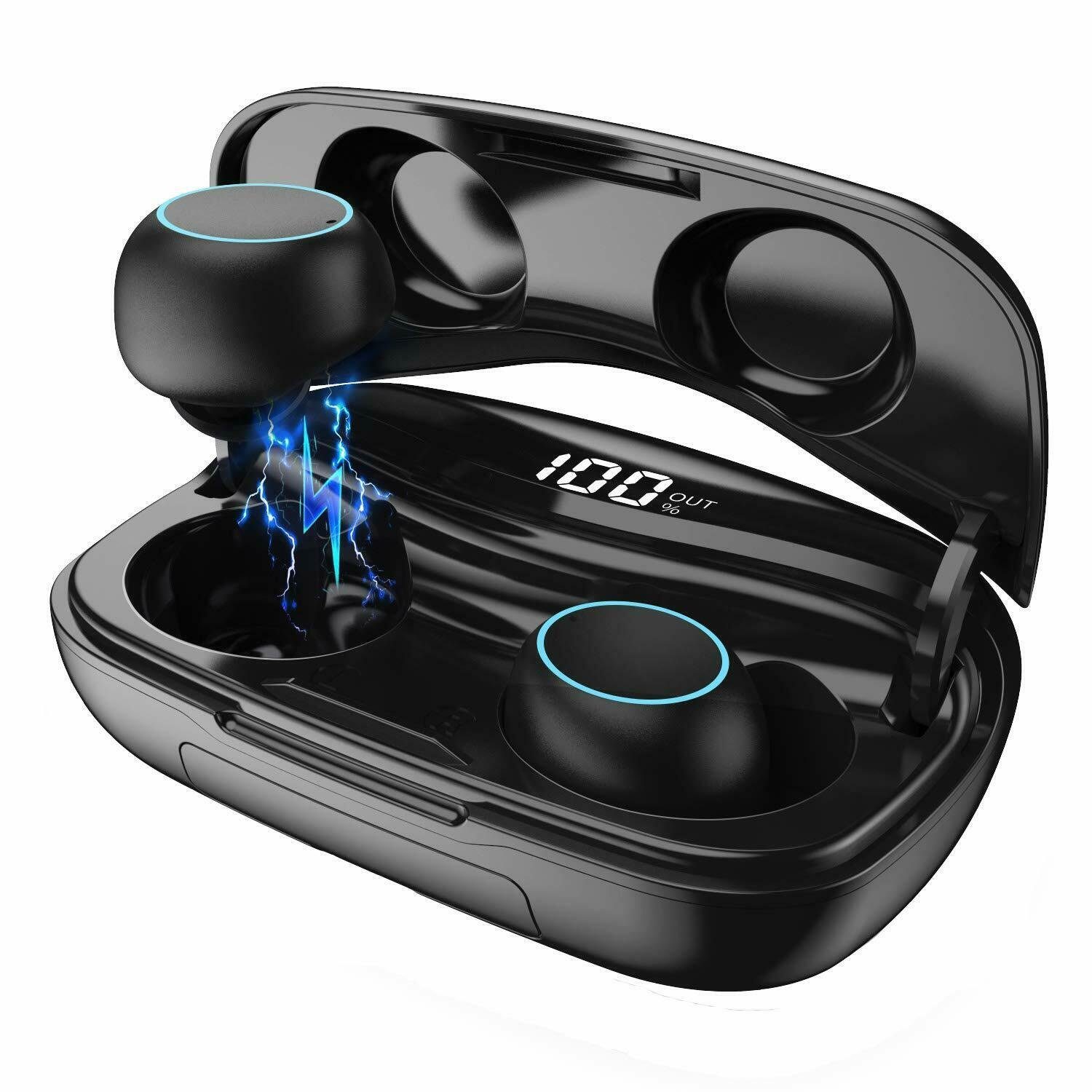 Wasserdicht, Tiefe Bluetooth-Kopfhörer S9 IPX6 Bässe, Control, Stunden Spielzeit, Touch 5.0, Baker Powerbank) Bluetooth, Reiche (Ja, Bluetooth 100