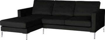 Alte Gerberei Ecksofa Velina, L-Form, mit Metall-Winkelfüßen, Breite 209 cm