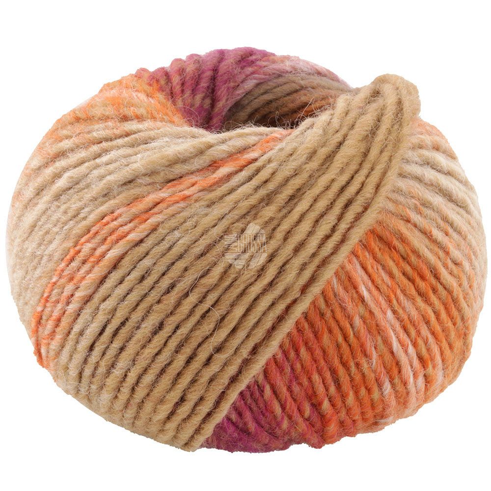 LANA GROSSA COLORS FOR YOU Häkelwolle, 90 m (voluminöses Dochtgarn mit Farbverlauf), 50 g