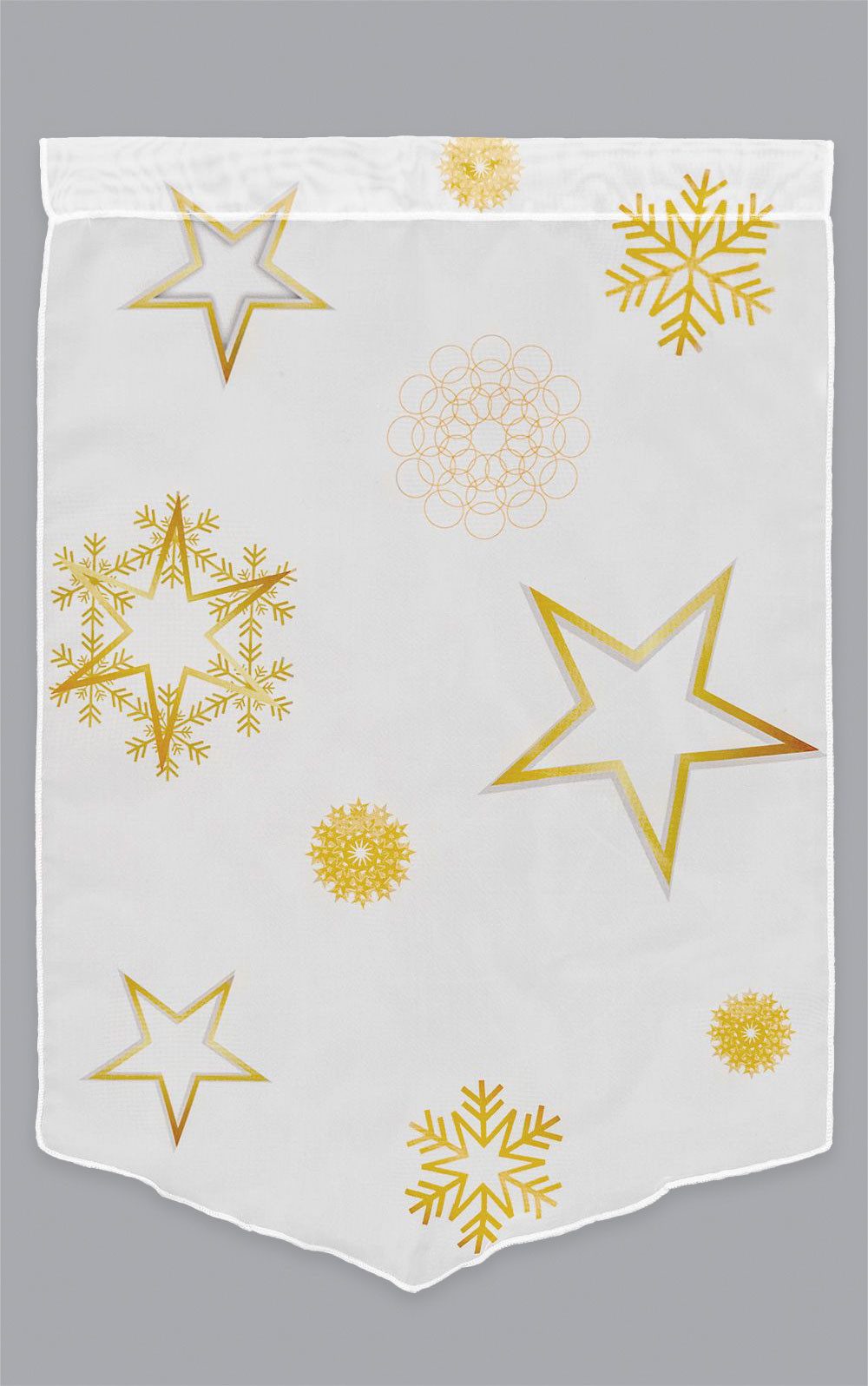 LYSEL® Scheibengardine SET Scheibenhänger Weihnachtssterne (1 St), transparent, HxB 45x30cm