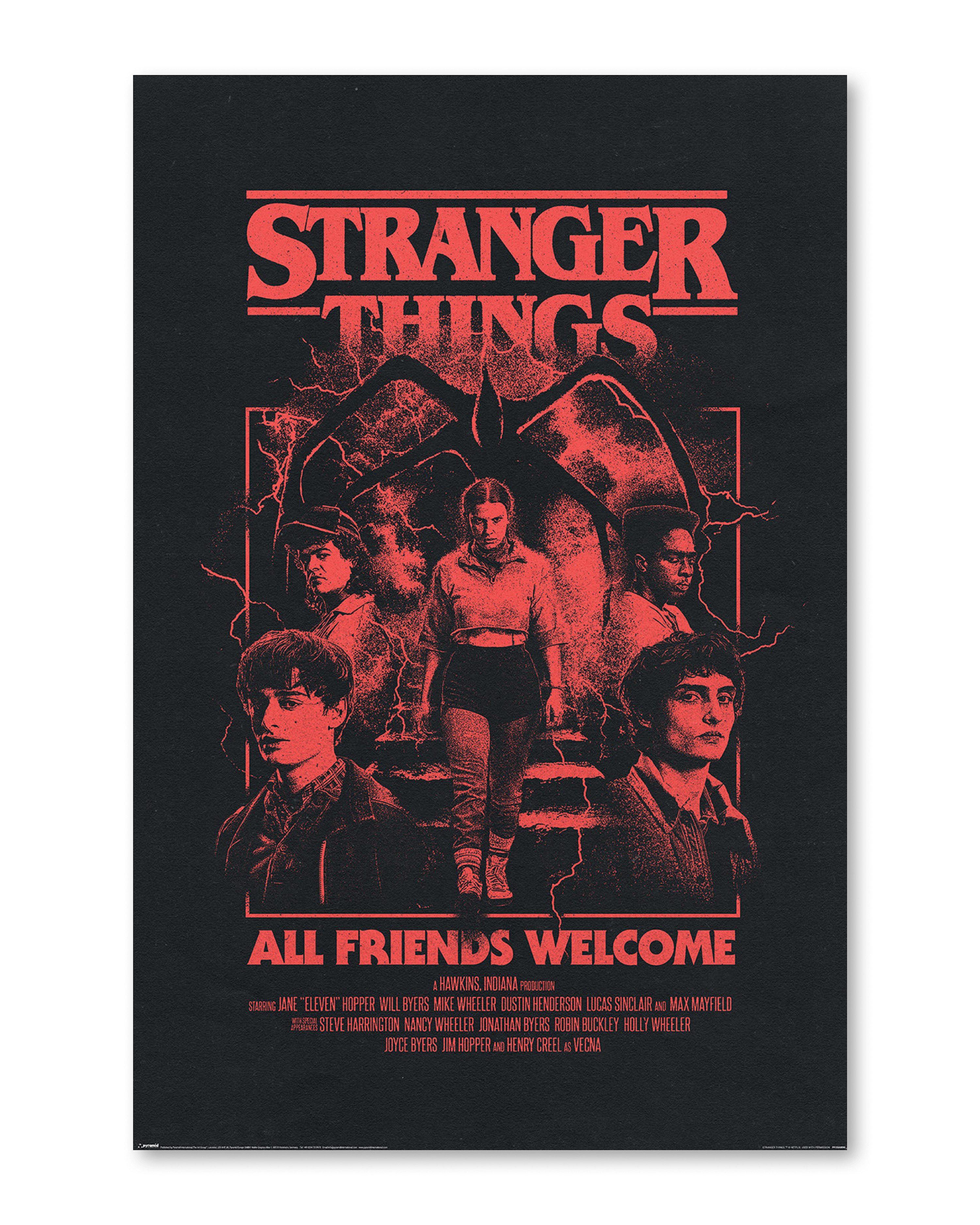 Poster Stranger Things 5 Poster All Friends Welcome 61 x 91,5 cm