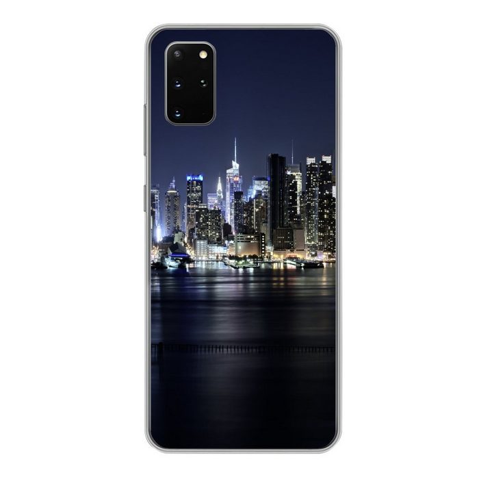MuchoWow Handyhülle New York - Sternenhimmel - Empire State Building Phone Case Handyhülle Samsung Galaxy S20 Plus Silikon Schutzhülle