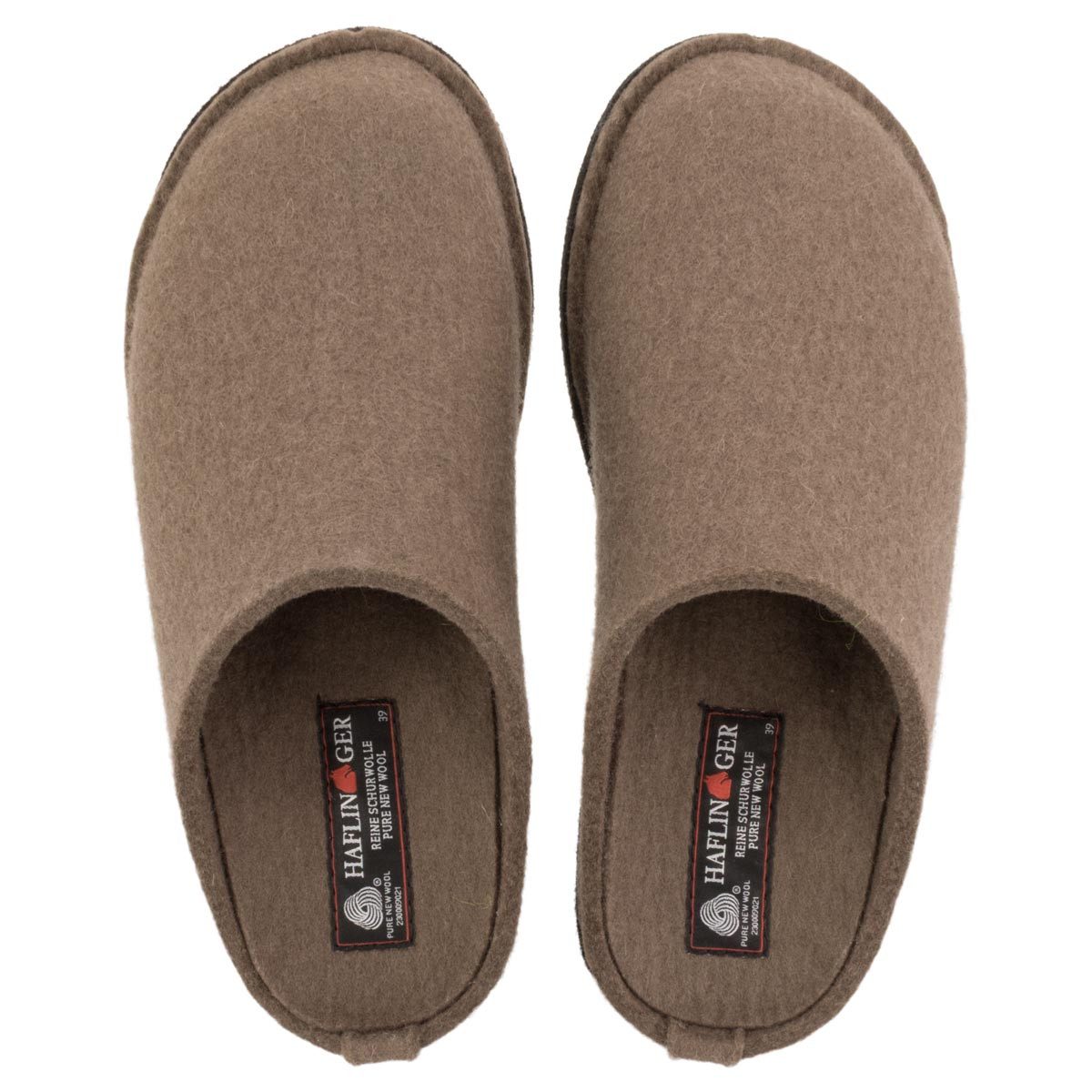 Haflinger Flair Soft Pantoffel (1-tlg) Pantoffeln - 100% reiner Wollfilz, Eingearbeitetes Fußbett