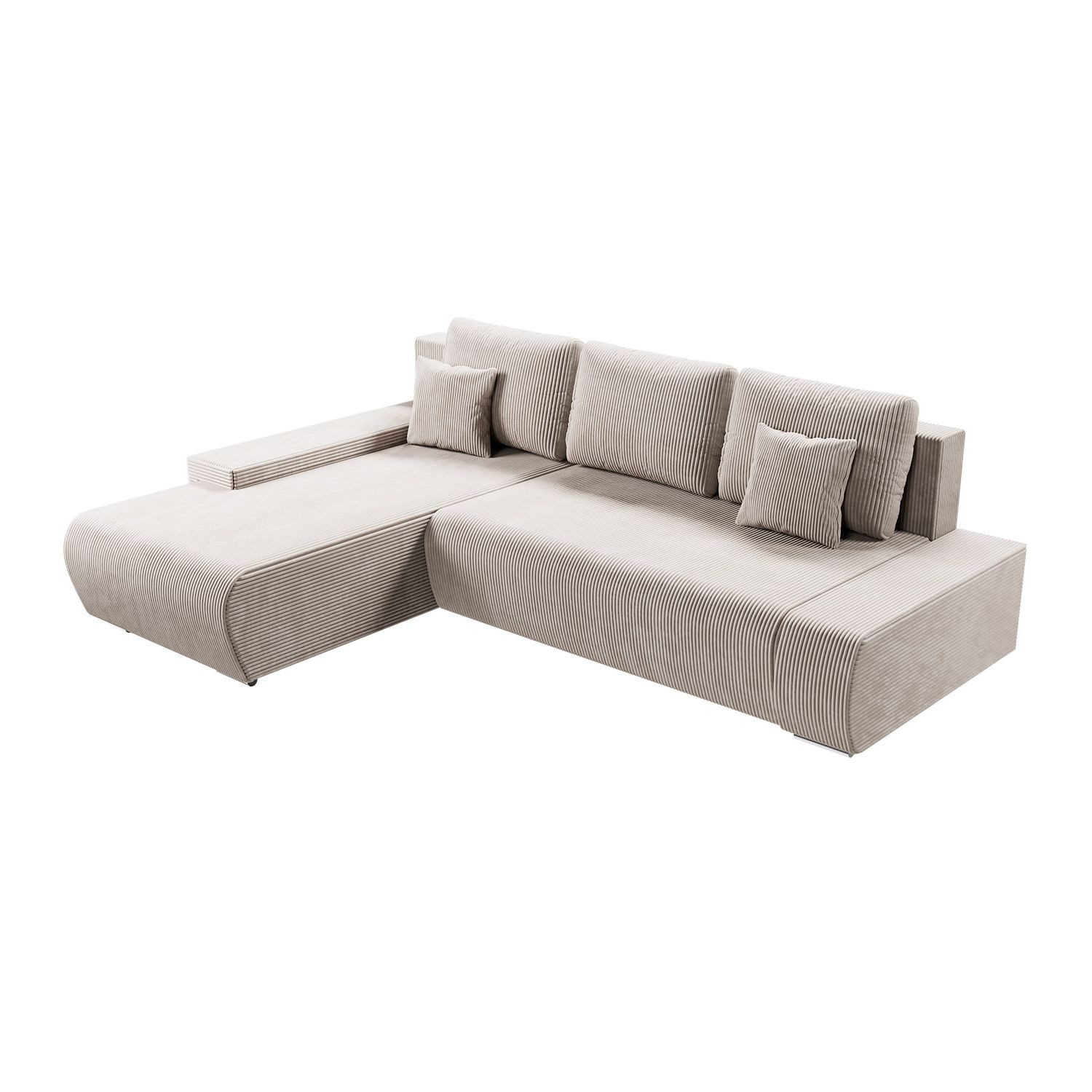 Juskys Ecksofa Iseo, modern, L-Form, Schlaffunktion, günstig online kaufen