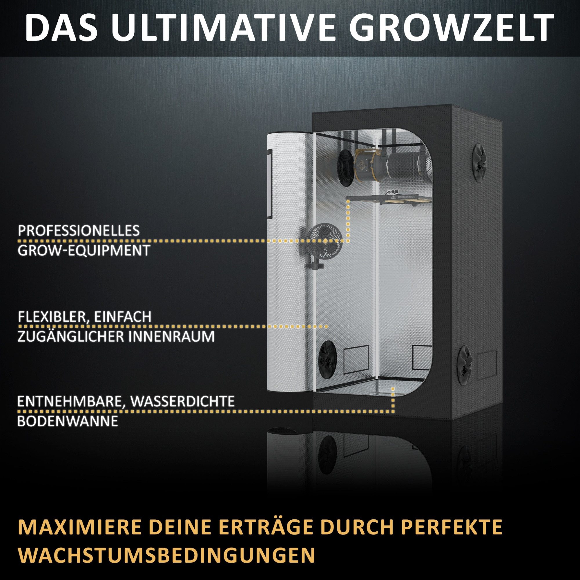 THE HOOKAH Gewächshaus Mit Sichtfenster...