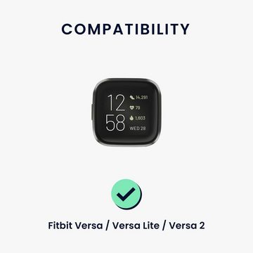 kwmobile Uhrenarmband 2x Sportarmband für Fitbit Versa / Versa Lite / Versa 2, Armband TPU Silikon Set Fitnesstracker