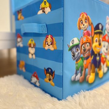 MTOnlinehandel Aufbewahrungsbox Box mit Deckel „ Paw Patrol “ 30x30x30 cm, 2er-Set, 100% Polyester (2 St), Spielzeugbox für Kinder