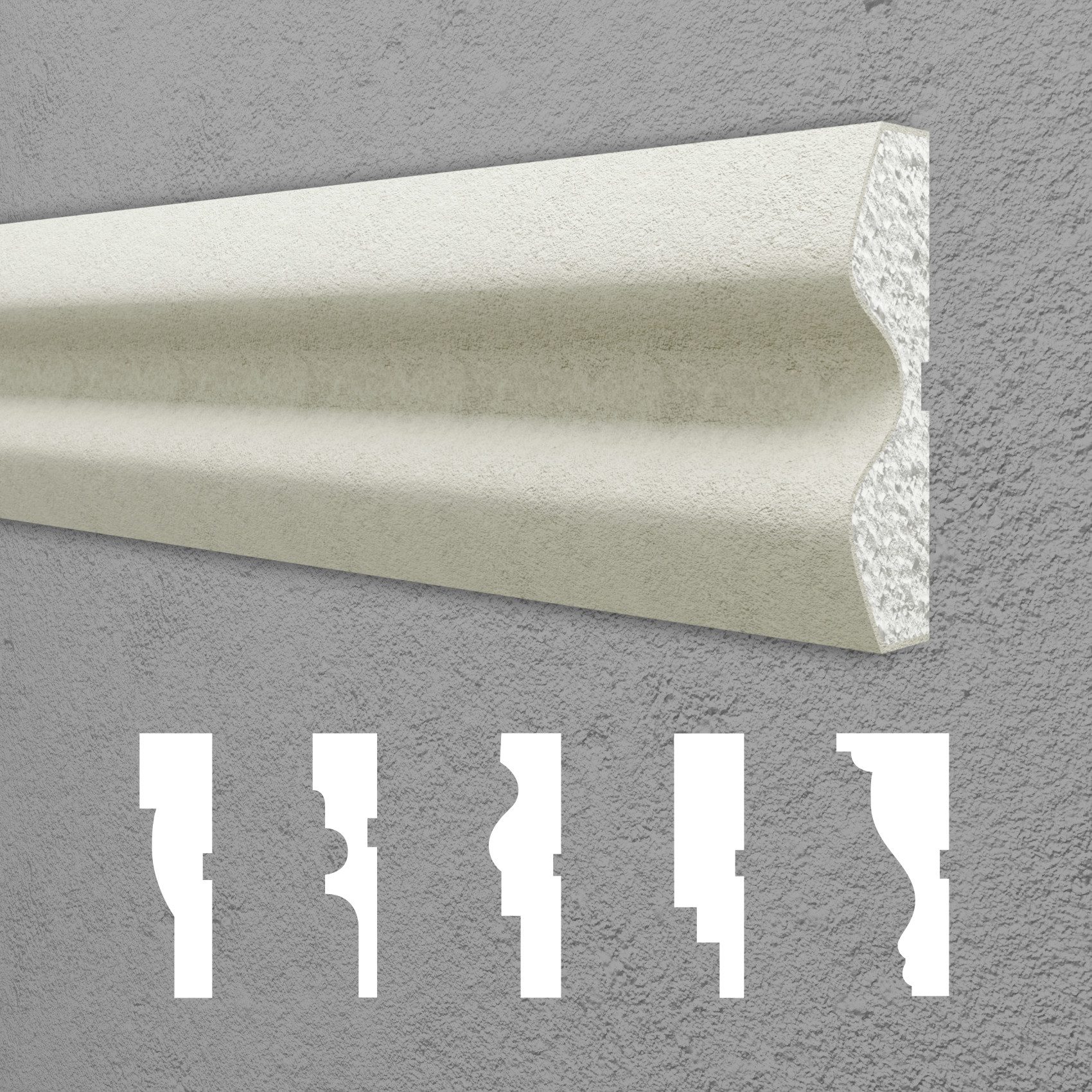 Hexim Stuckleiste DML-37, 2 Meter / günstig online kaufen