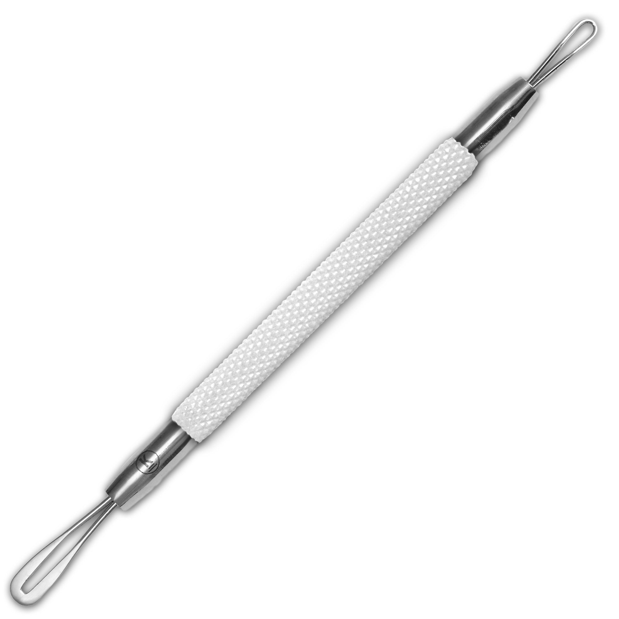 K-Pro Mitesserentferner Anti Pickel Komedonenquetscher Edelstahl Komedonenschlinge, 1-tlg., mit Schlaufe
