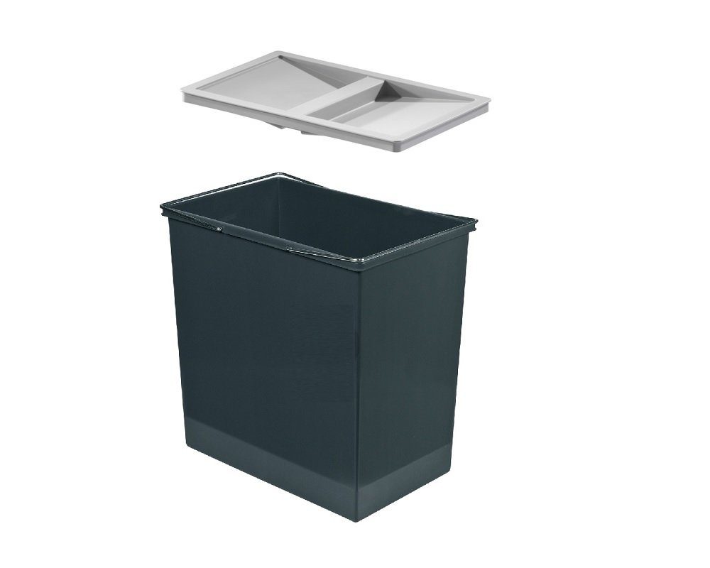 Hailo Einbaumülleimer Hailo Inneneimer 1050209 dunkelgrau 24 L 345 x 220 x 350 mm mit Крышки, Hailo Inneneimer 1050209 mit Крышки 20 Liter 345 x 220 x 350 mm