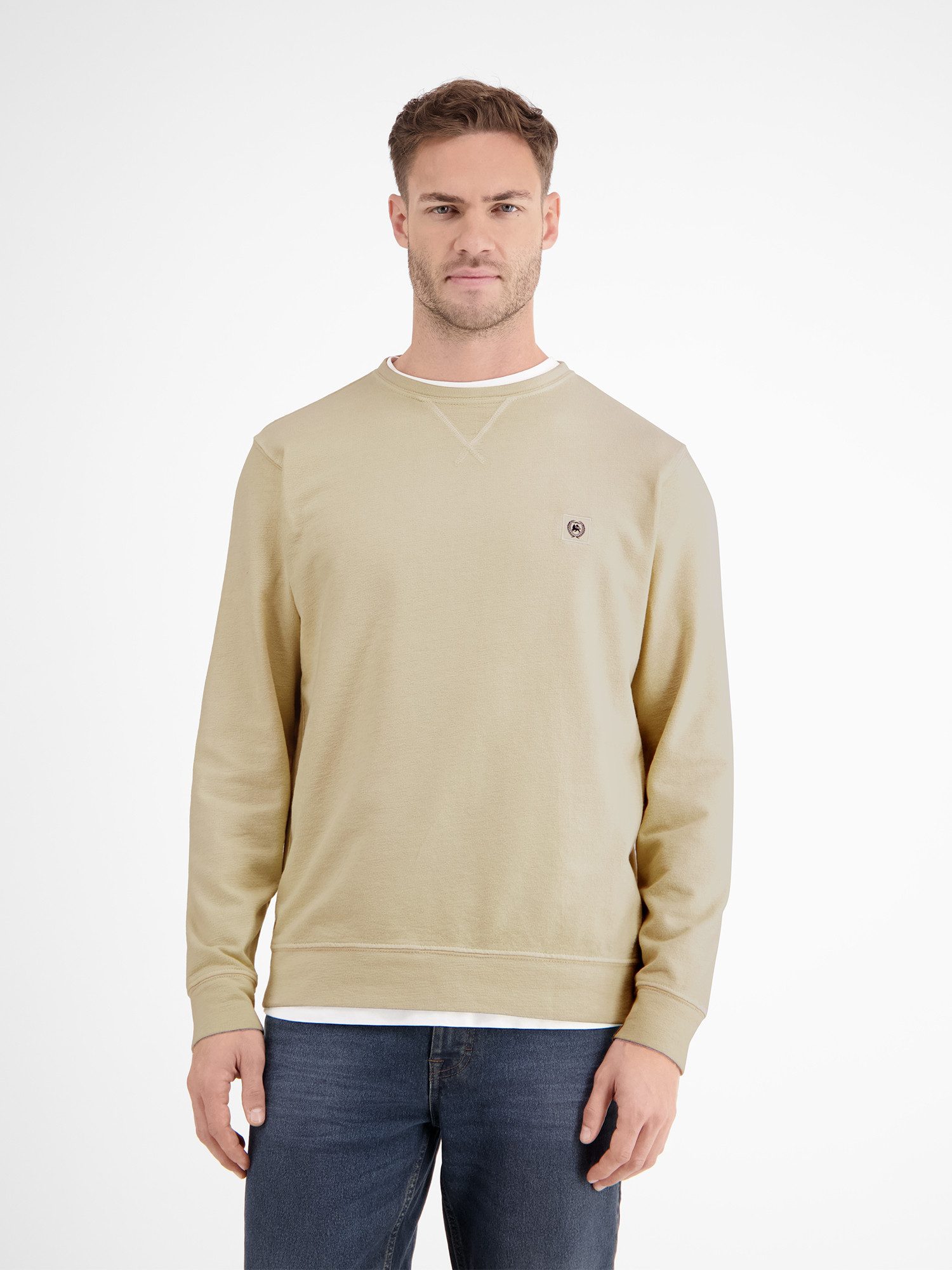LERROS Sweatshirt "LERROS Unifarbener Sweattroyer für Herren" günstig online kaufen