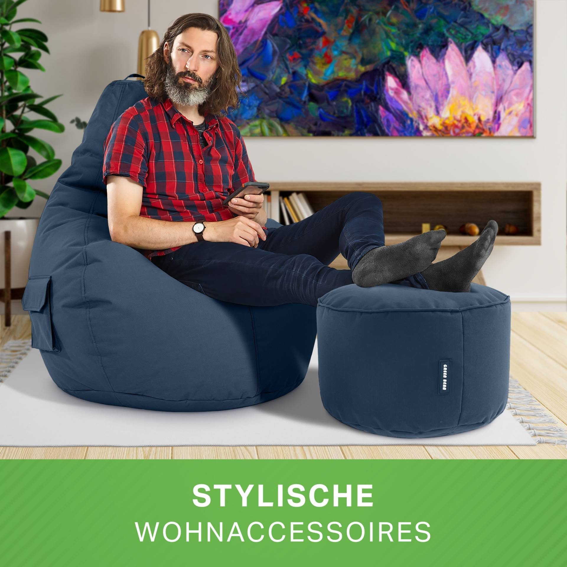 Green Bean Sitzsack Cozy + Stay, günstig online kaufen