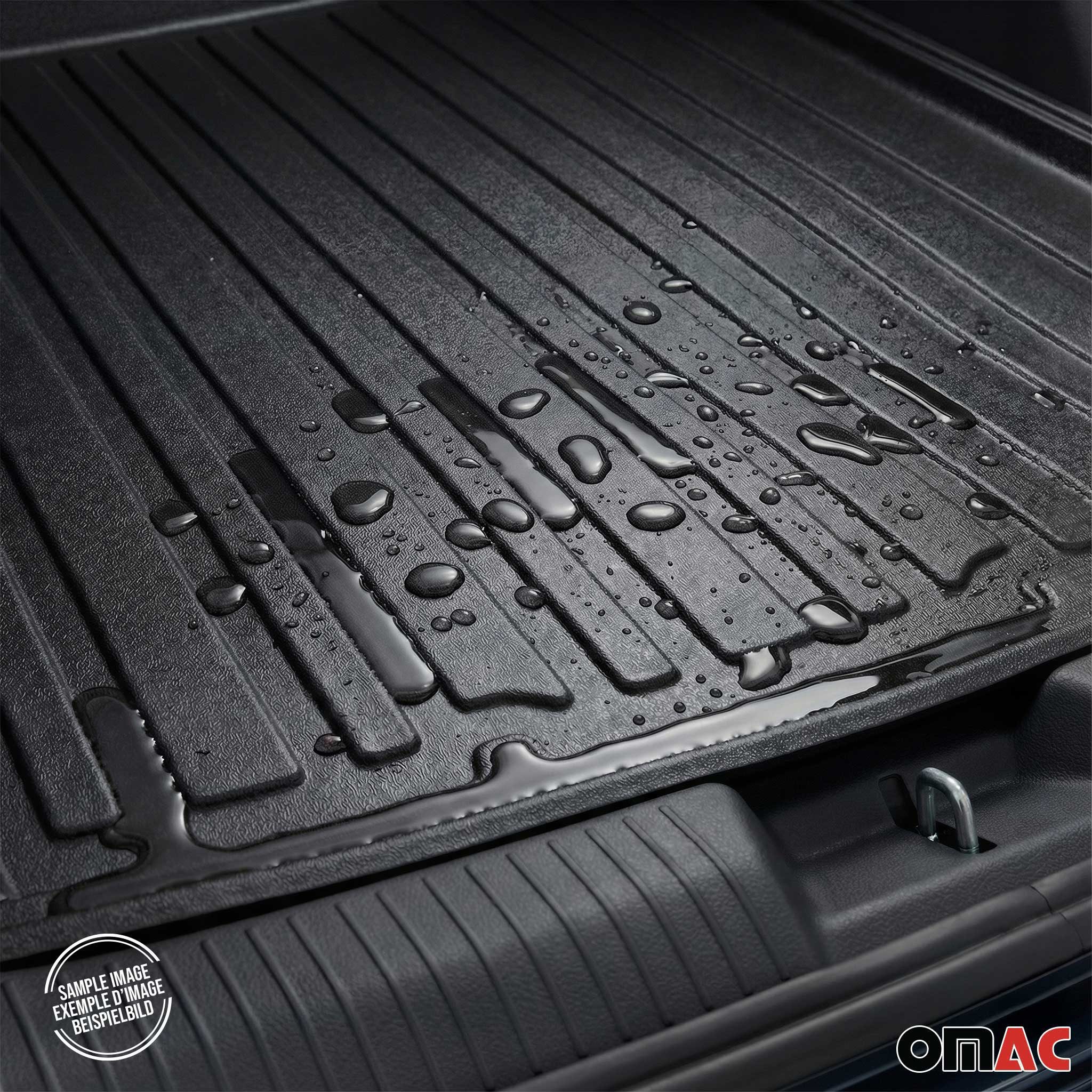 OMAC Kofferraummatte Kofferraumwanne für BMW X5 E53 1999-2006 Gummi TPE Schwarz (1 St), für BMW X5 E53 1999-2006 BMW X5 E53 1999-2006, Einfache Installation,Antirutsch,Leicht zu reinigen,Leichtgewicht