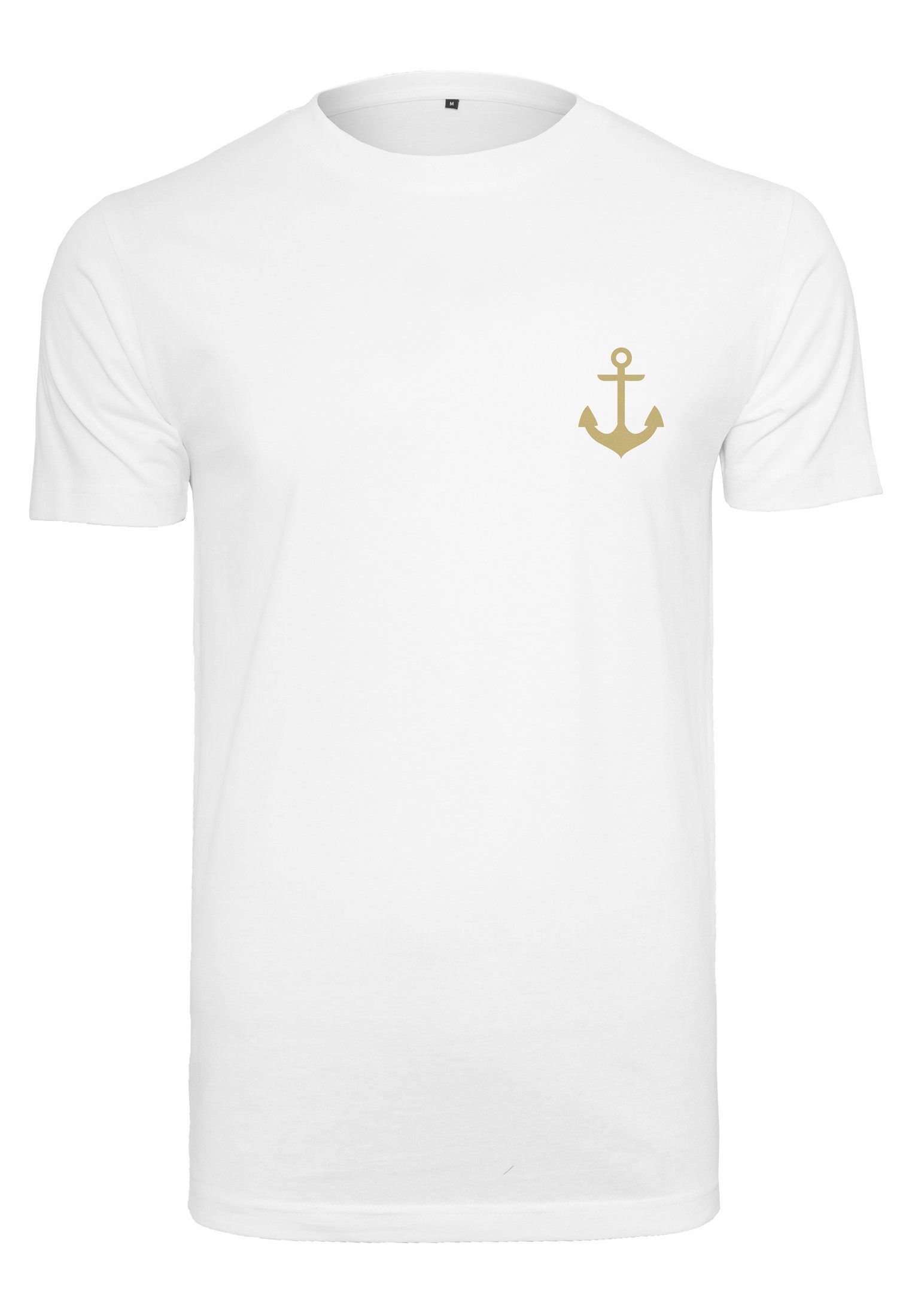 white Tee Captain (1-tlg) Herren T-Shirt MisterTee