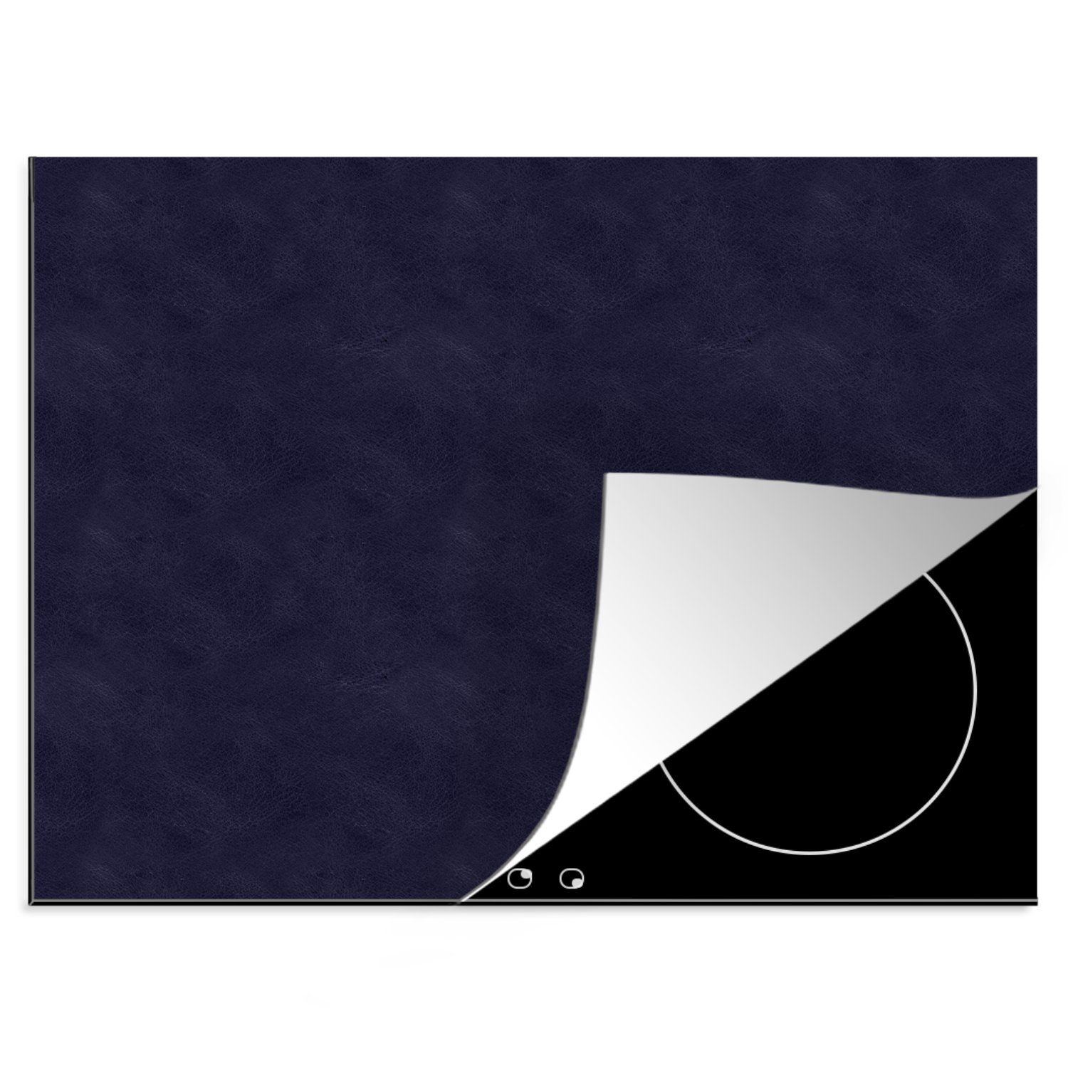 Induktionsschutz - Herdblende-/Abdeckplatte Tier, - Ceranfeldabdeckung Leder nutzbar, Vinyl, - 60x52 MuchoWow (1 Blau Mobile cm, tlg), Arbeitsfläche