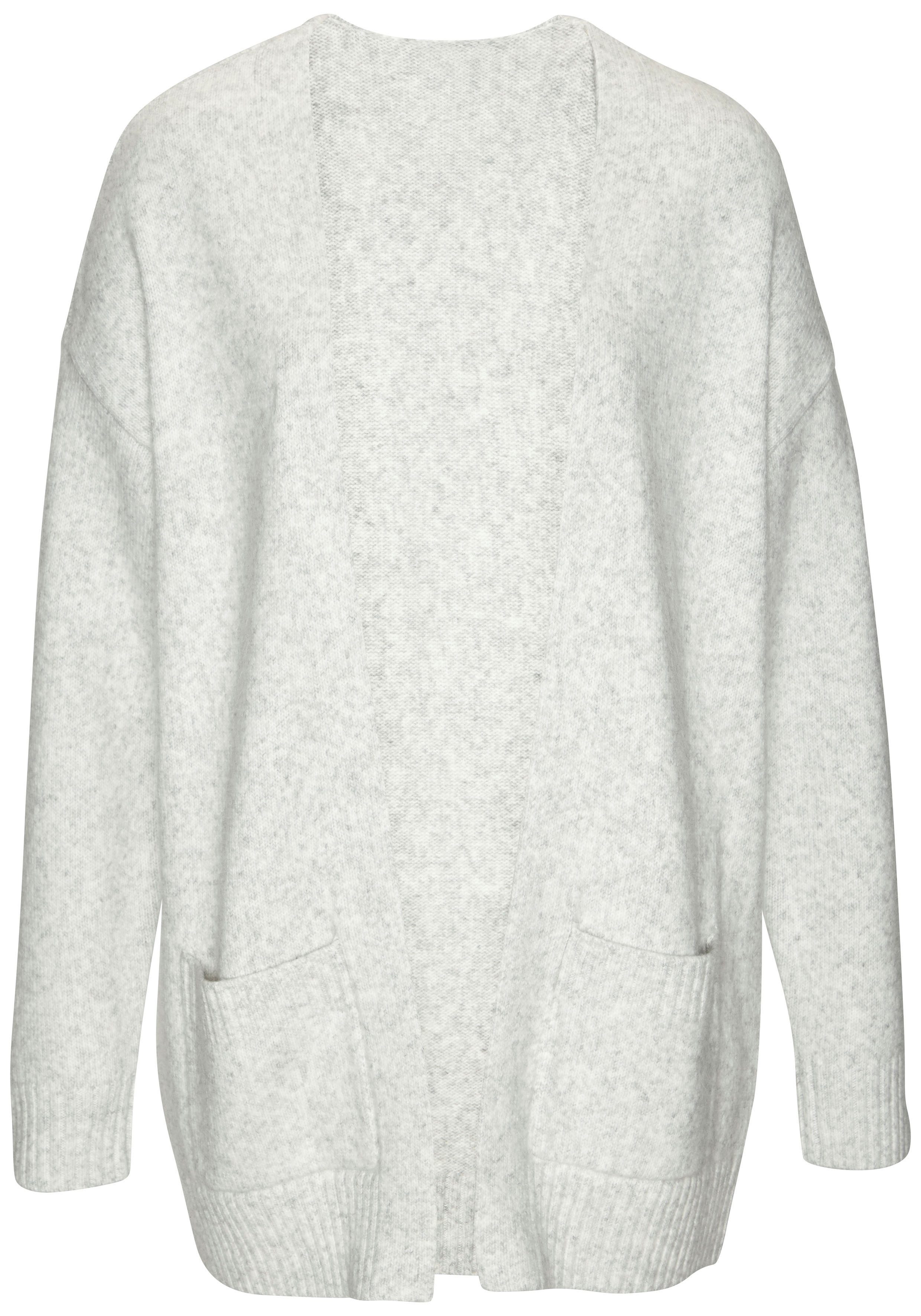 Vivance Strickjacke (Set, mit Schal) aus kuscheliger Strickqualität, Cardigan