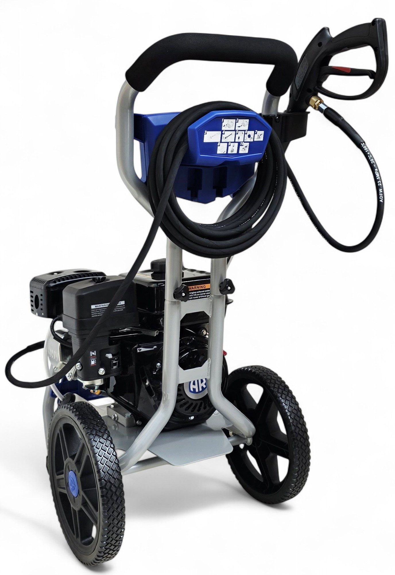 DeTec. Hochdruckreiniger Benzin 200 bar Flächenreiniger Annovi Reverberi 1435 6.5 PS Motor, Druck max: 200 bar, Fördermenge max: 660 l/h, Hochwertige AR-Pumpe