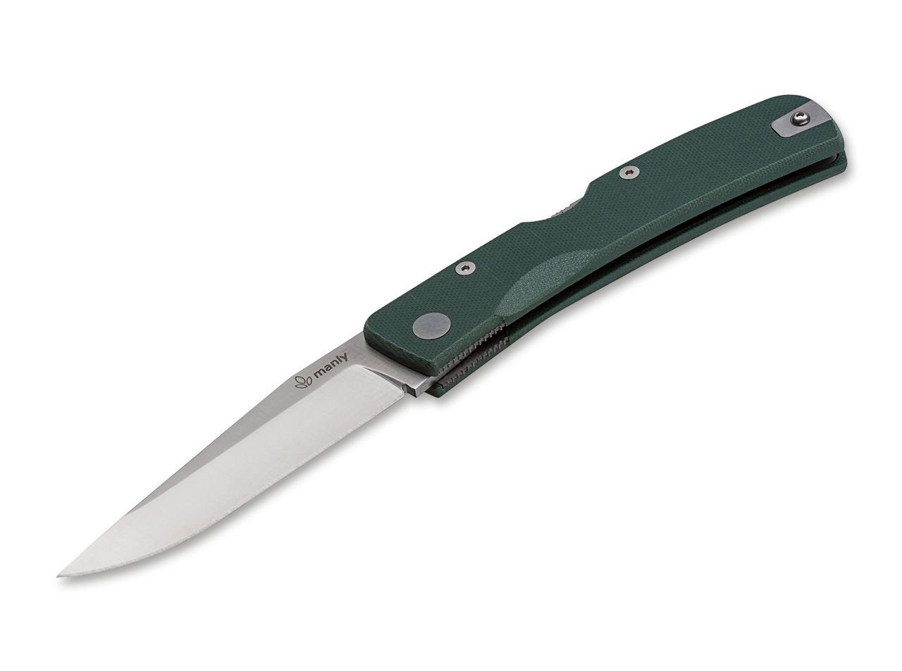 Manly Taschenmesser Taschenmesser Peak D2 Military Green Two Hand