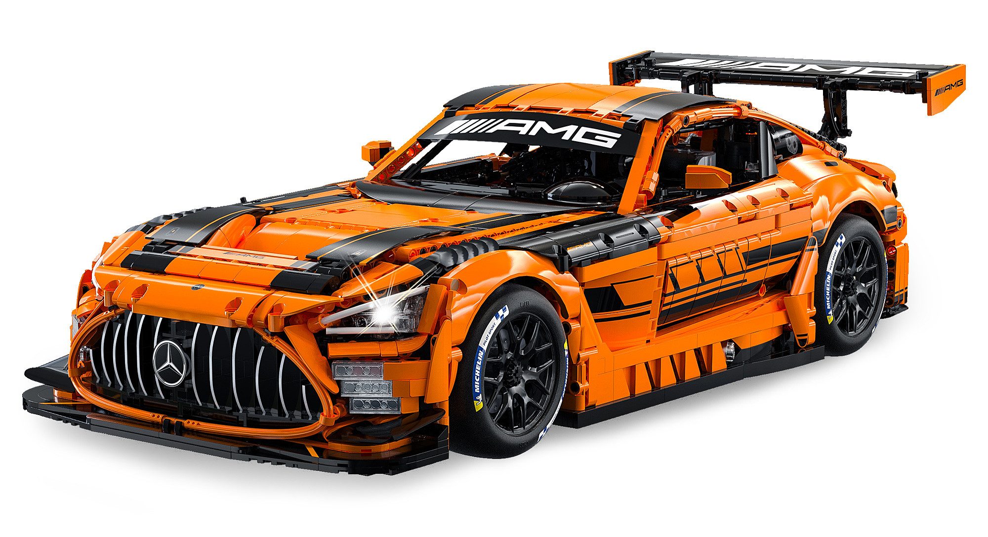 CaDA, Brick, Mercedes-AMG GT3 orange (402899) Konstruktions-Spielset