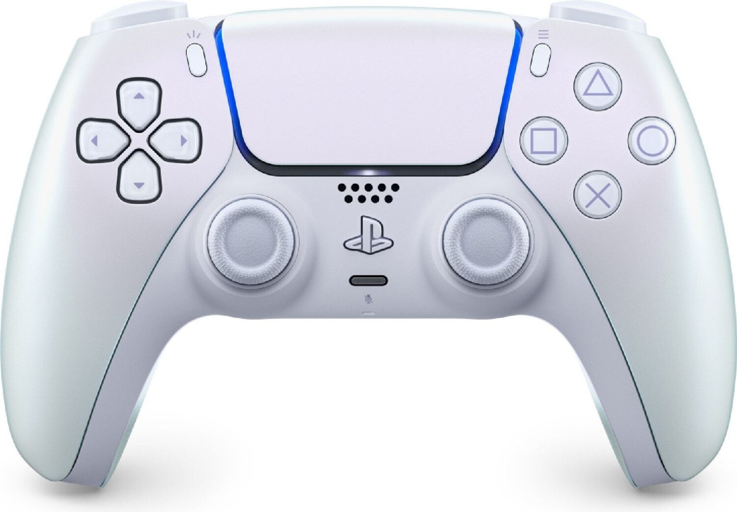 Playstation PS5 DualSense Wireless Chroma Pearl + SA DualSense Wireless-Controller (inkl. 2x Stickabdeckung/Schutz (Farbe zufällig)