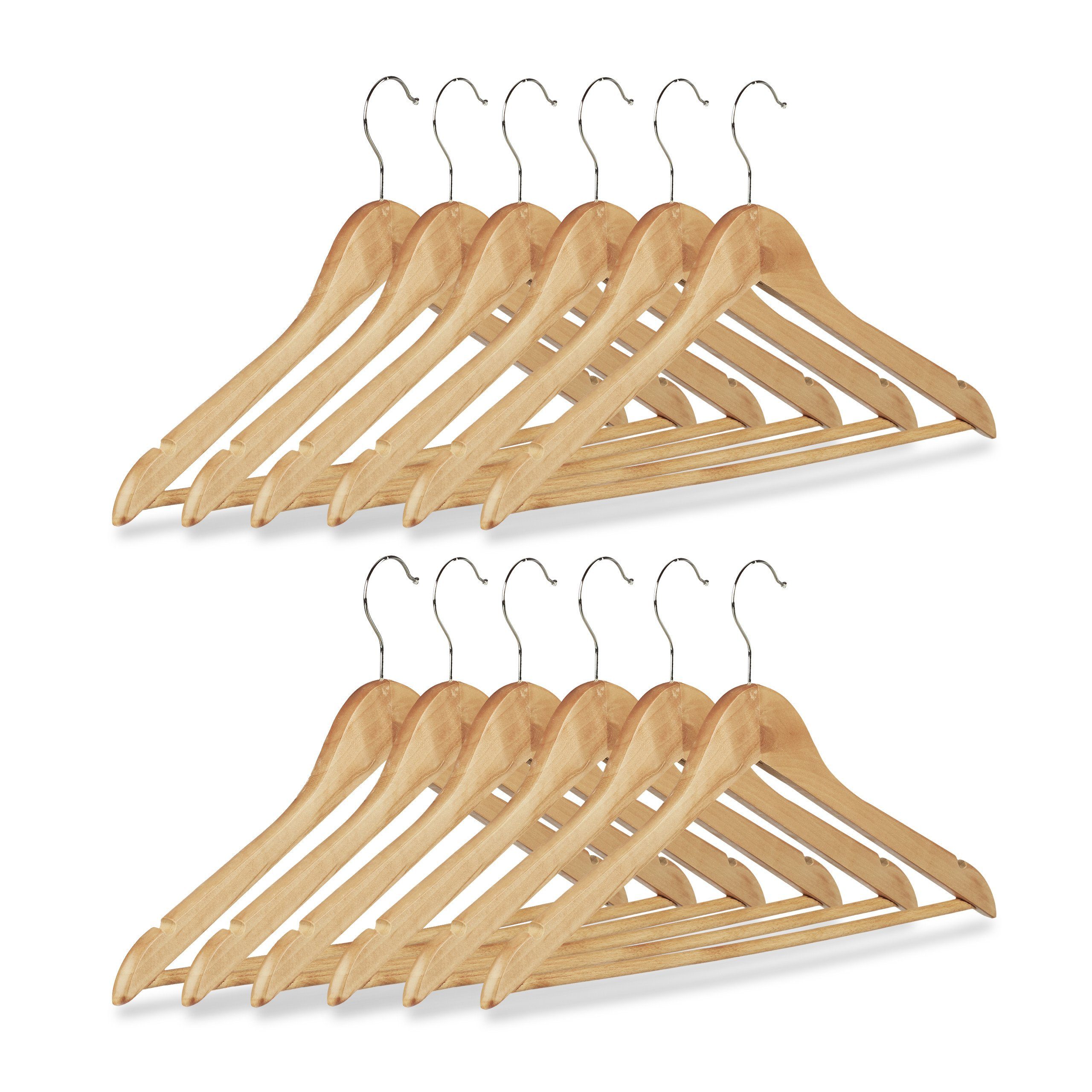 relaxdays Kleiderbügel Set, (12-tlg), 12er Pack günstig online kaufen