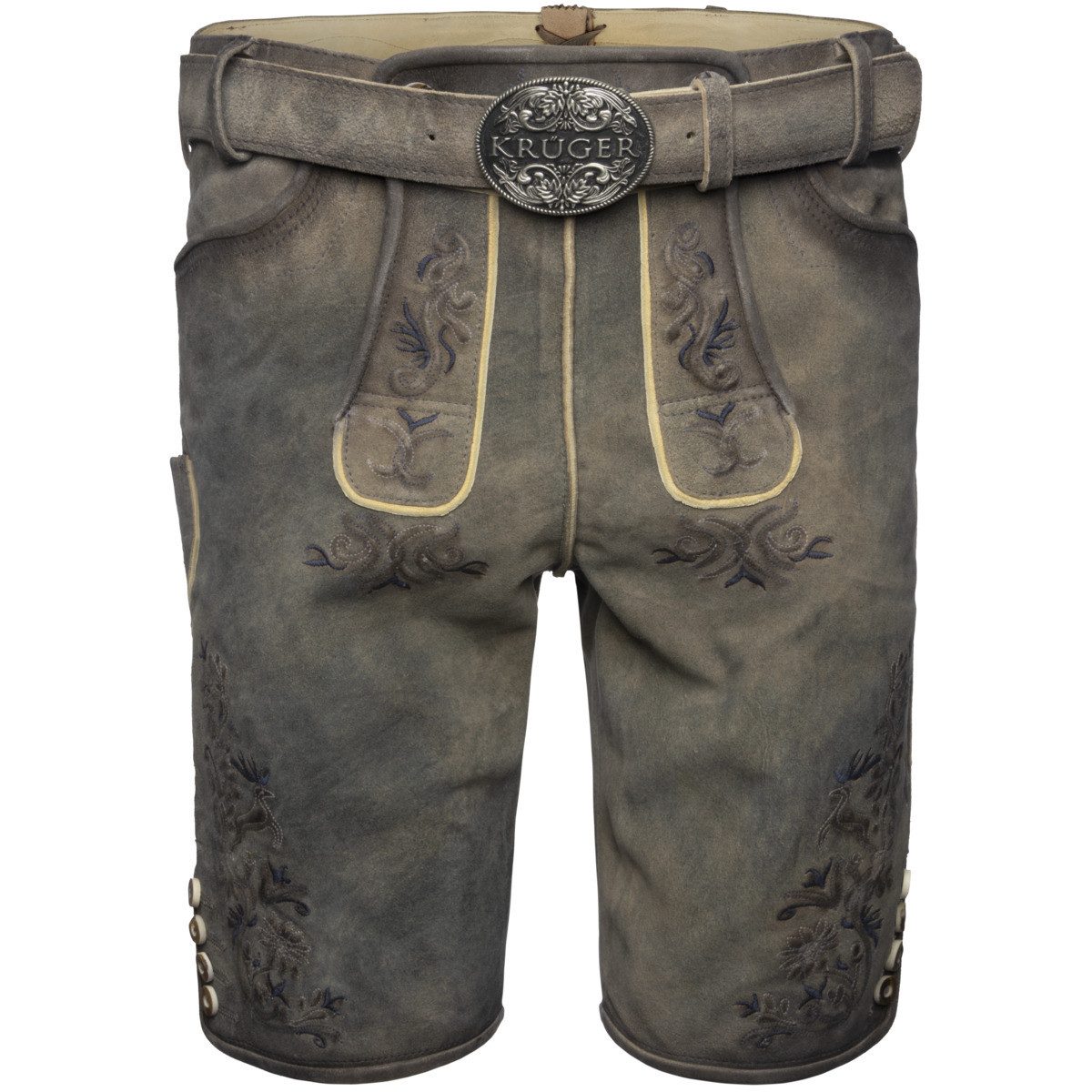 Krüger Trachtenlederhose Juan Herren (1-tlg) Trachtenlederhose, Trachtenhose, Bayerische Lederhose, Oktoberfest