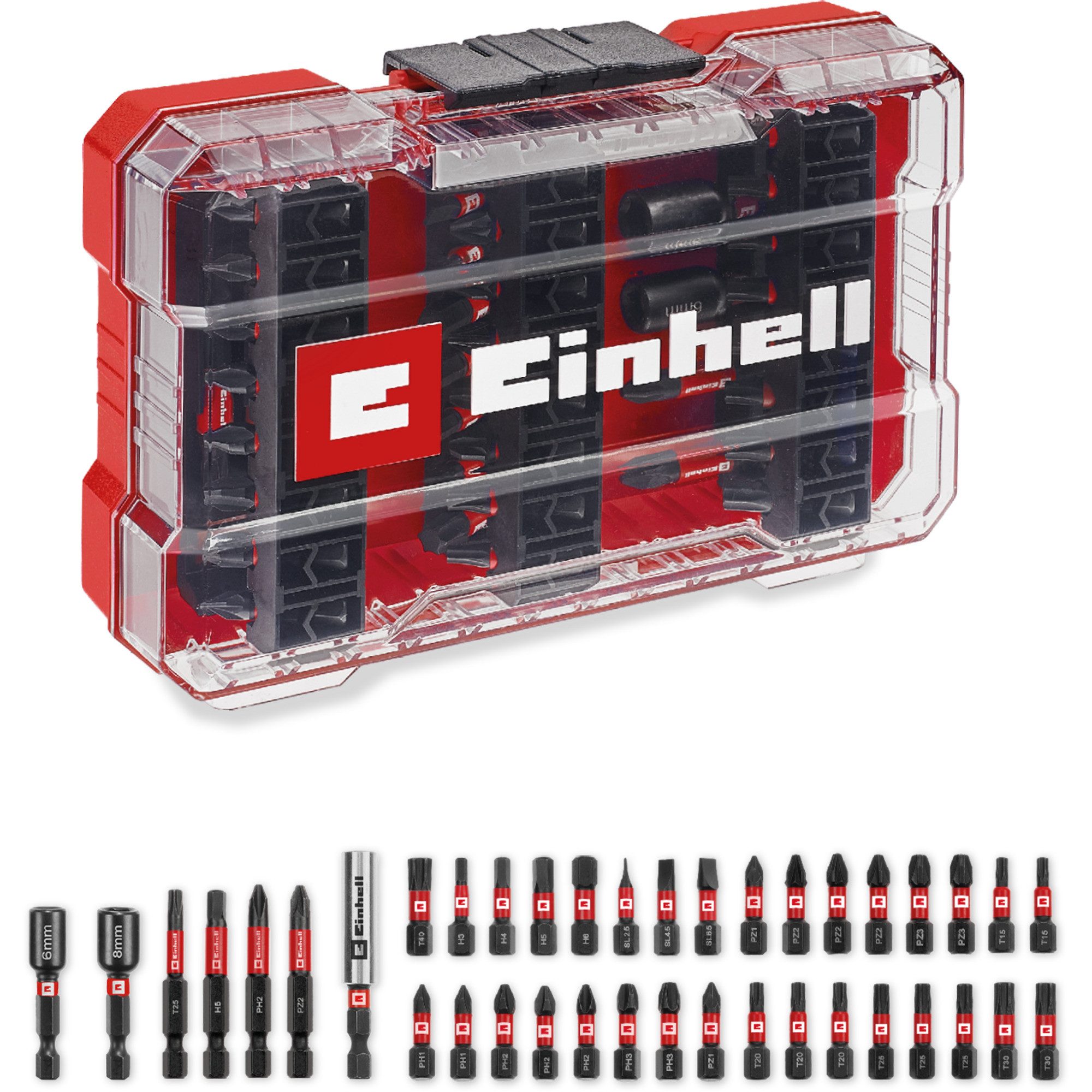 Einhell Bohrer- und Bitset EINHELL Impact-Bit-Set in M-CASE, 39-teilig