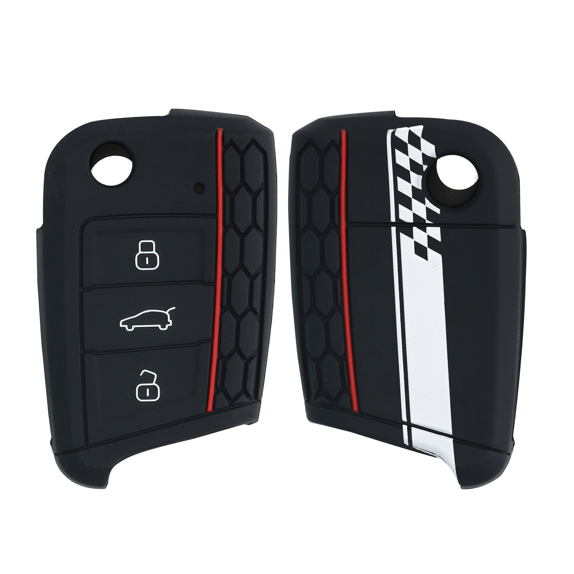 Golf Schlüsselhülle Case Schlüssel VW 7 Schlüsseltasche Hülle kwmobile Cover MK7, für Autoschlüssel