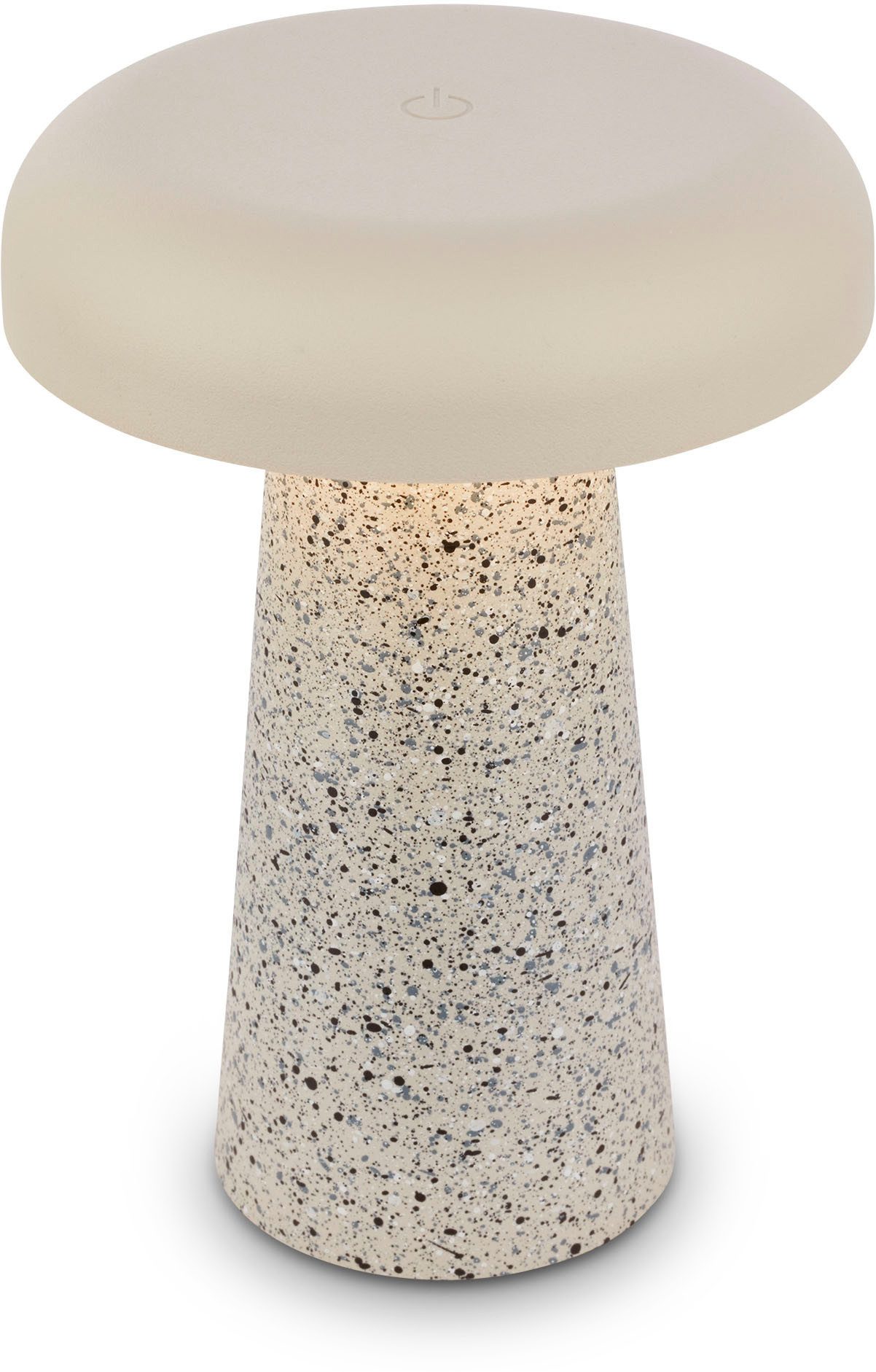 Briloner Leuchten LED Außen-Tischleuchte CLOUD, Dimmfunktion, LED wechselbar, Warmweiß, 12x17 cm, Akku tauschbar, Indoor/Outdoor, Wohnzimmer, Flur, Balkon