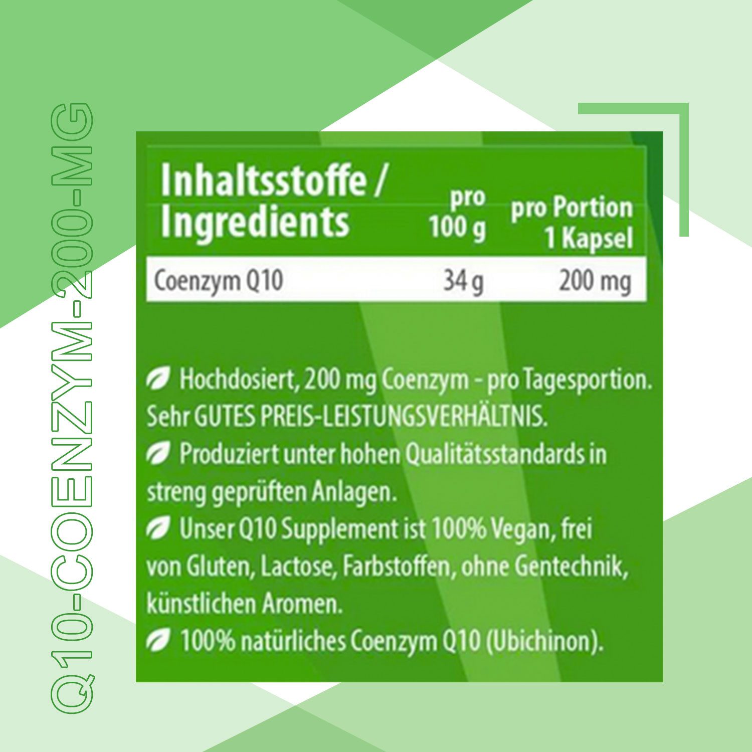 MeinVita MeinVita Q10 Coenzym 200 mg Tagesportion 120 Kapseln - Made in Germany Kapsel, 71 g