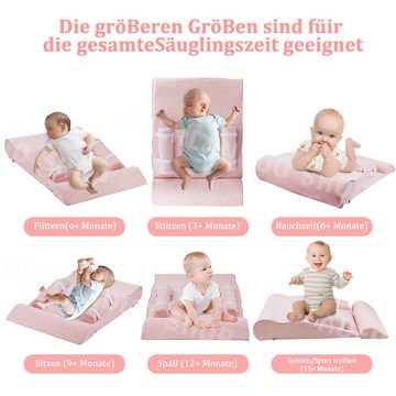 Avisto Babykissen Babykissen Stillkissen Anti-Reflux, BabyDorm, Baumwolle, ergonomisch, Babybett-Unterstützung, babybett, Anti-Reflux-Kissen
