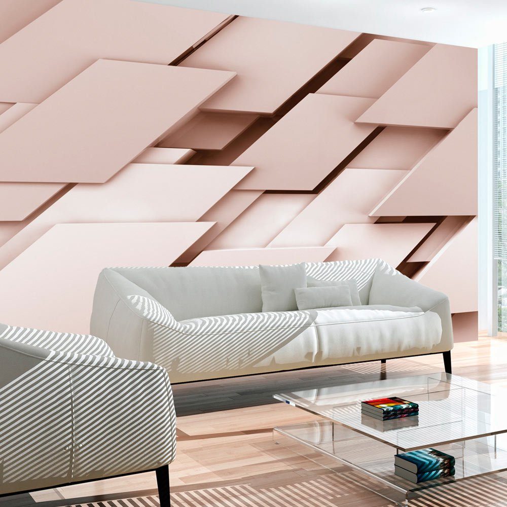 KUNSTLOFT Vliestapete Think Pink 2.5x1.75 m, halb-matt, lichtbeständige Design Tapete