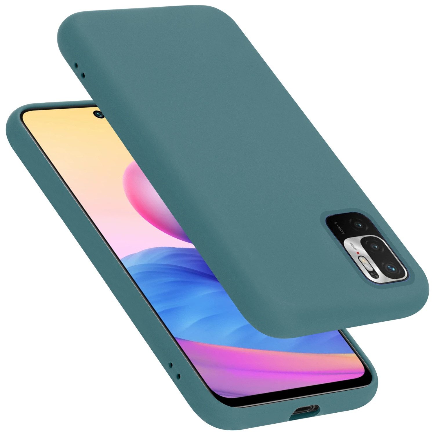 Cadorabo Handyhülle für Xiaomi RedMi NOTE 10 5G / POCO M3 PRO 5G Hülle Xiaomi RedMi NOTE 10 5G / POCO M3 PRO 5G, Flexible Hülle TPU Silikon Schutzhülle Back Cover Case
