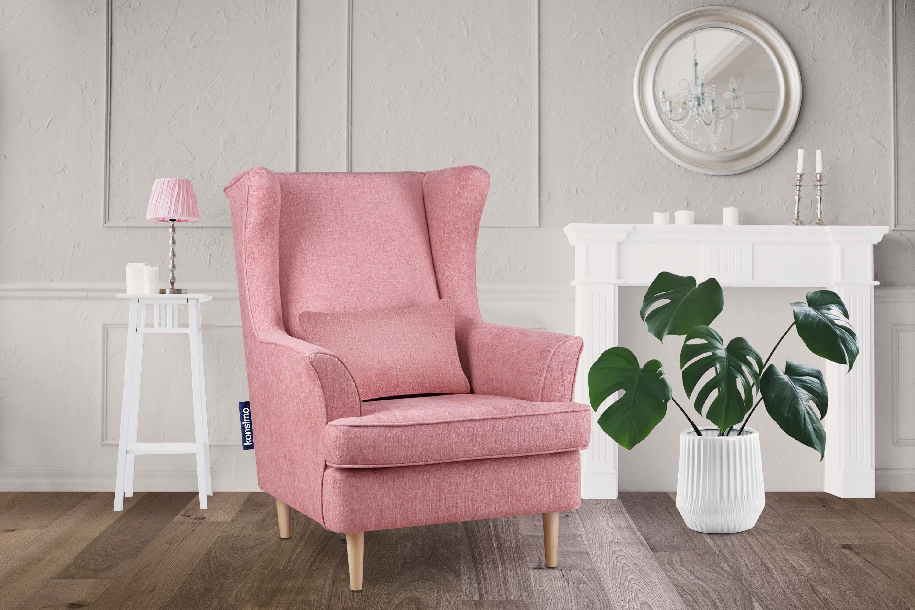 KONSIMO® Ohrensessel STRALIS Sessel, zeitloses Design günstig online kaufen