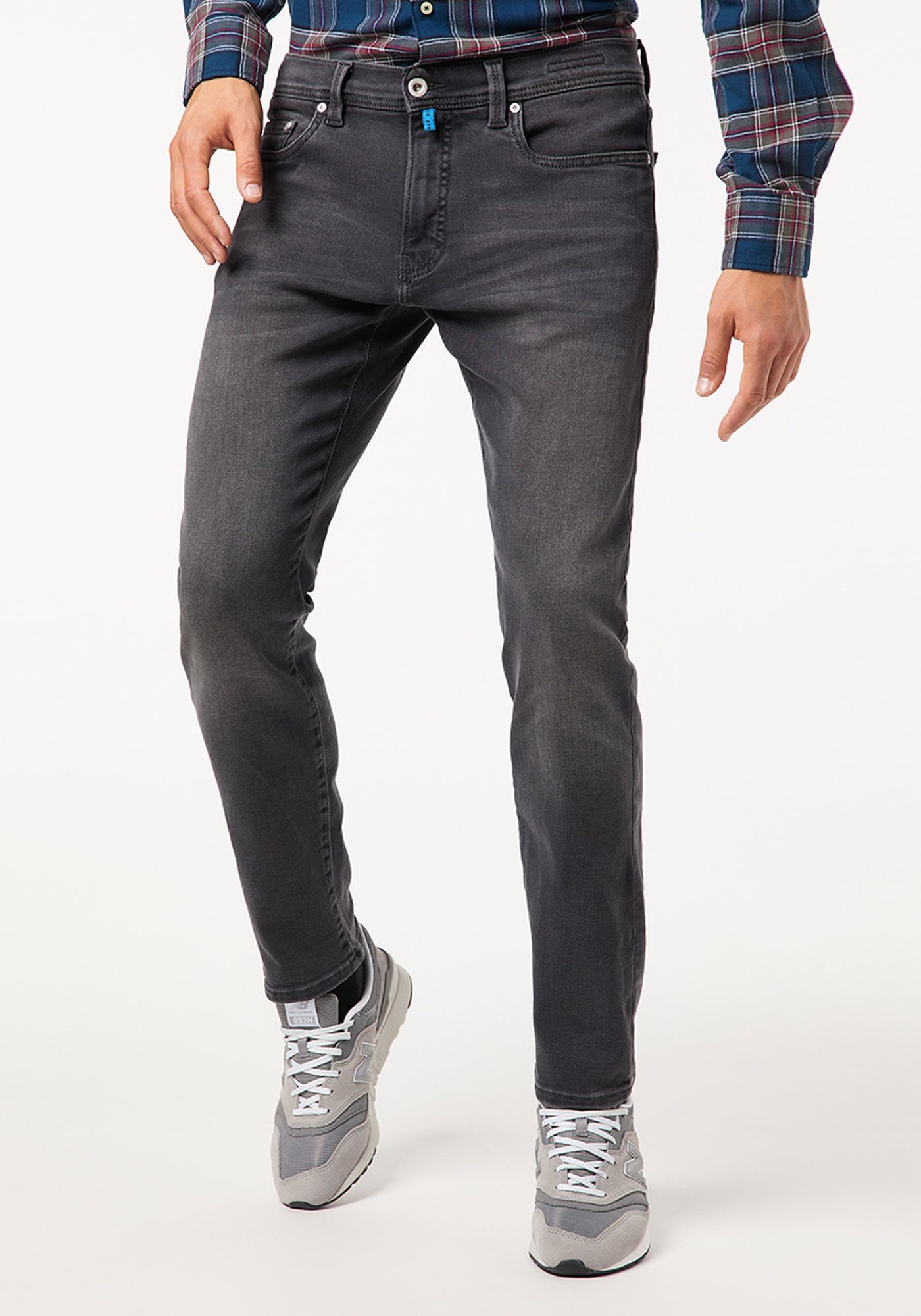 Lyon Pierre Grey Cardin Dark Futureflex 5-Pocket-Jeans Tapered