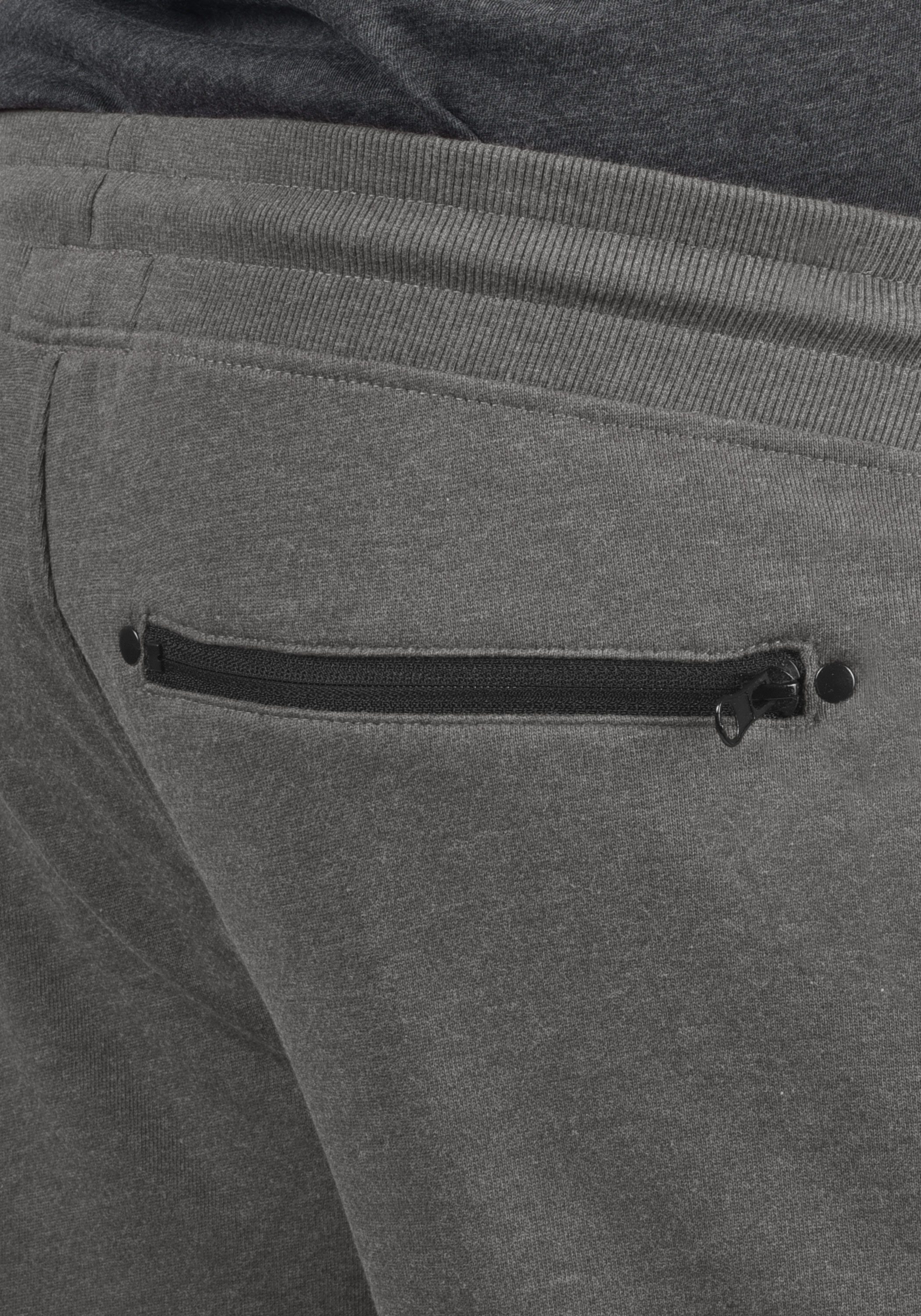 Reißverschlusstaschen Hose SDTaras mit Grey kurze (8236) !Solid Sweatshorts Melange