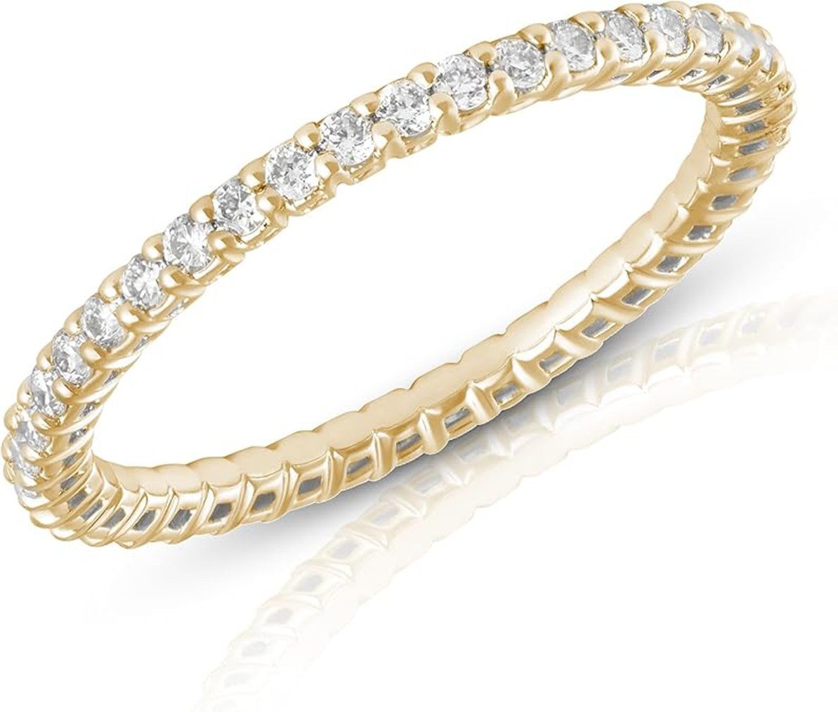 Jumpeak Diamantring Insgesamt 0.5/1ct,lab grown diamant ring,verlobungsring,damen geschenk, Eheringe,liebes geschenk für sie,geschenk ideen für frau,14K Gold