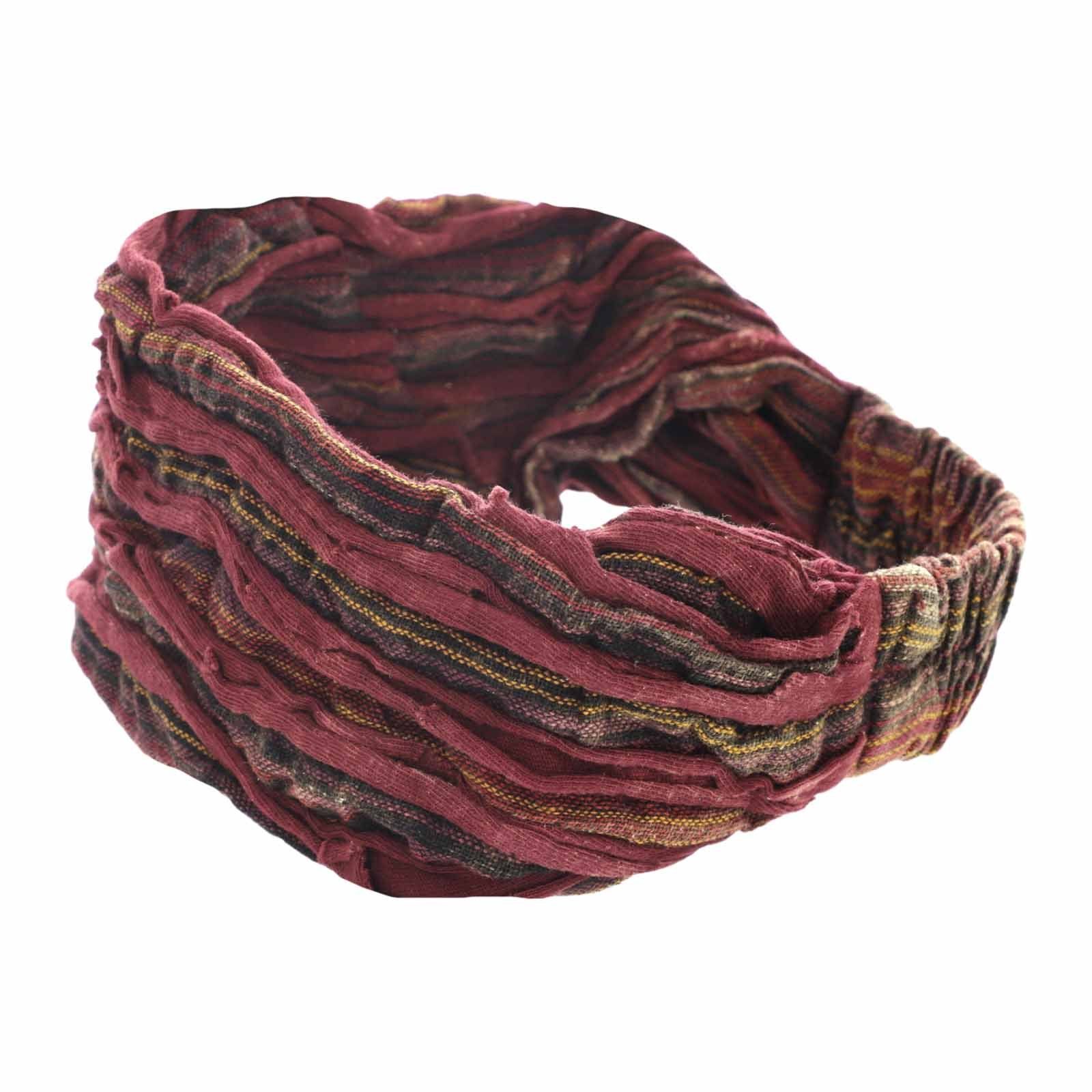 KUNST UND MAGIE Stirnband Unisex Hippie Stonewashed Batik Kopfband Stirnband Yoga Bandana Fair