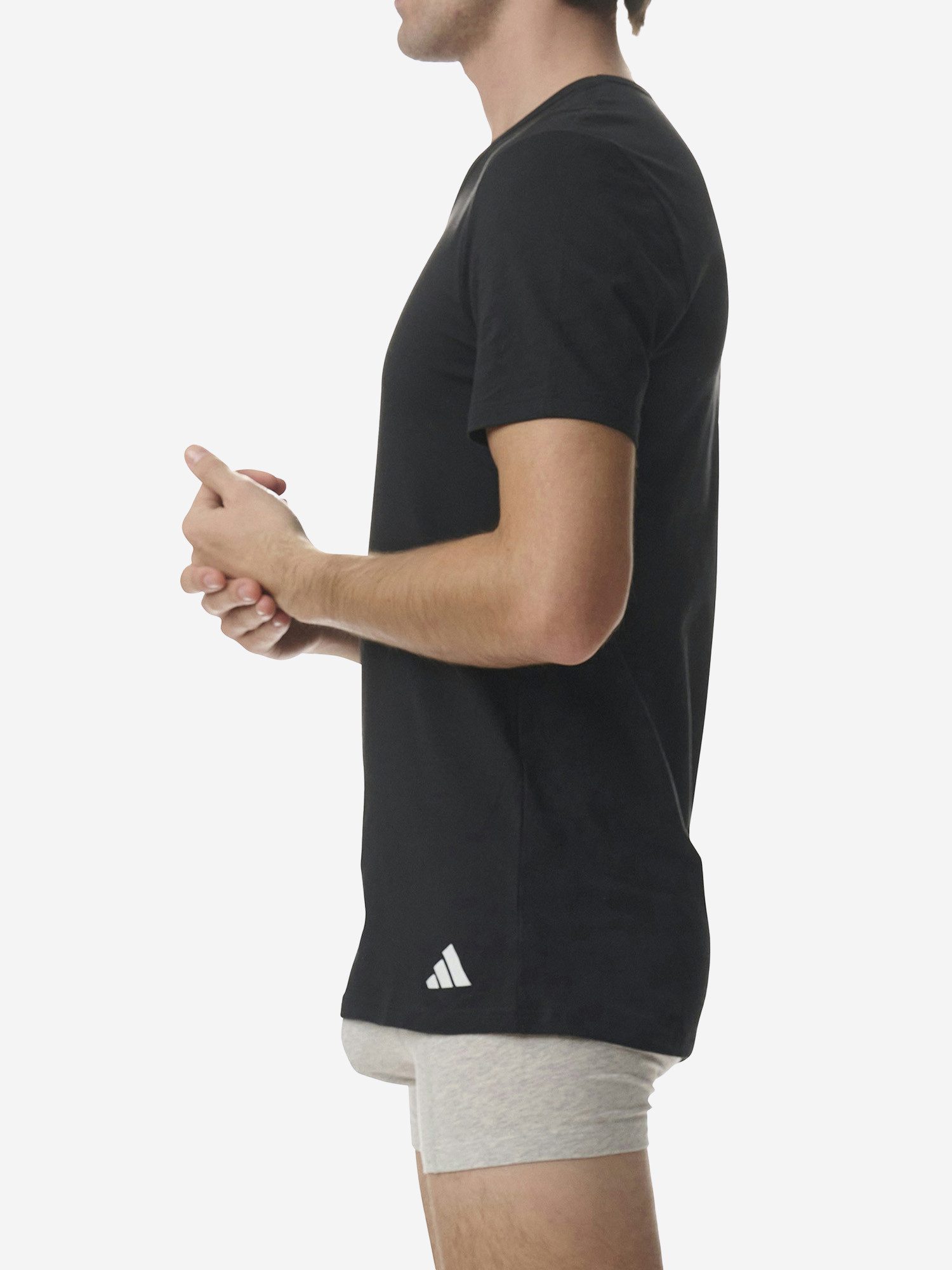 adidas Sportswear T-Shirt Active Flex Cotton (4-tlg) unterziehshirt unterhemd kurzarm