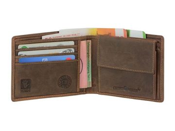Greenburry Geldbörse Vintage RFID, Herrenbörse, Lederbörse, Portemonnaie, RFID-Schutz